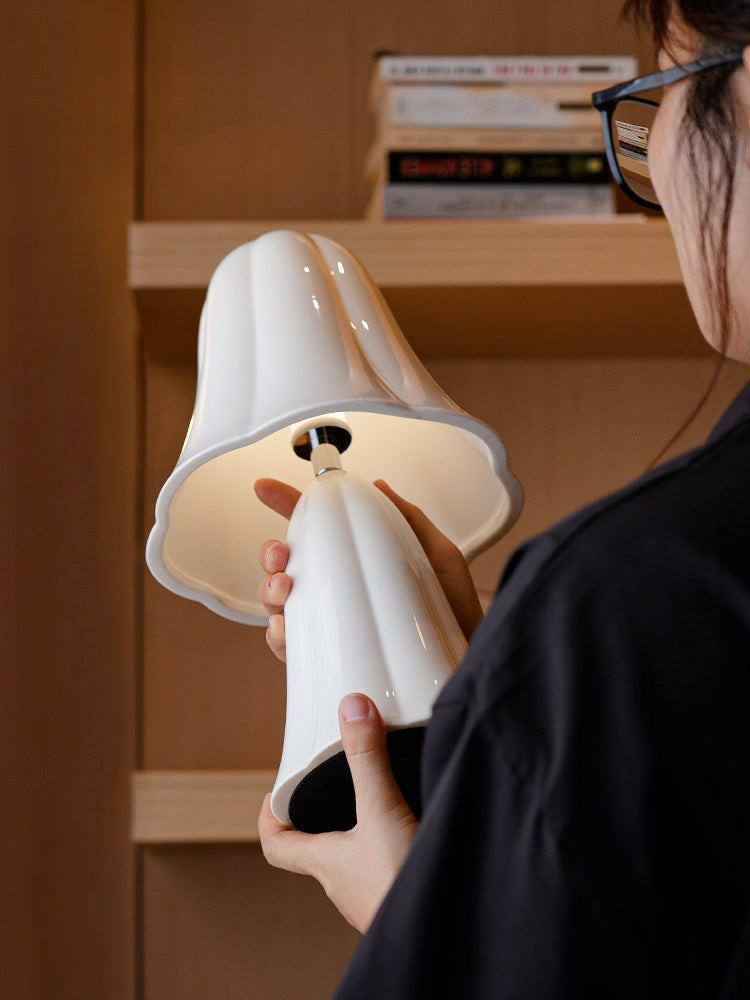 Cerelle Bloom Rechargeable Ceramic Table Lamp