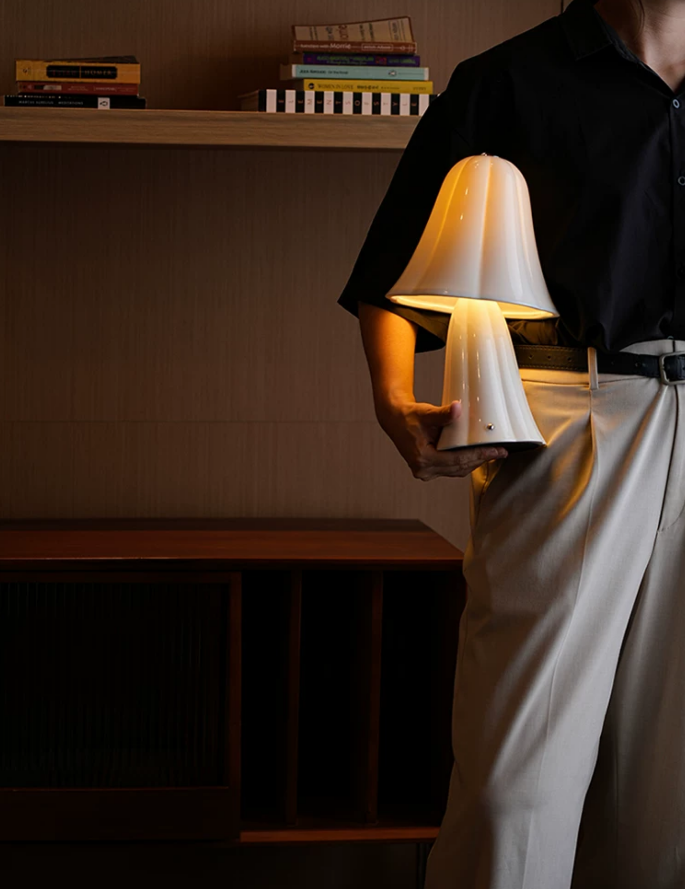 Cerelle Bloom Rechargeable Ceramic Table Lamp