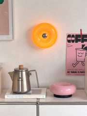 Donuts Glass Ring Wall Lamp