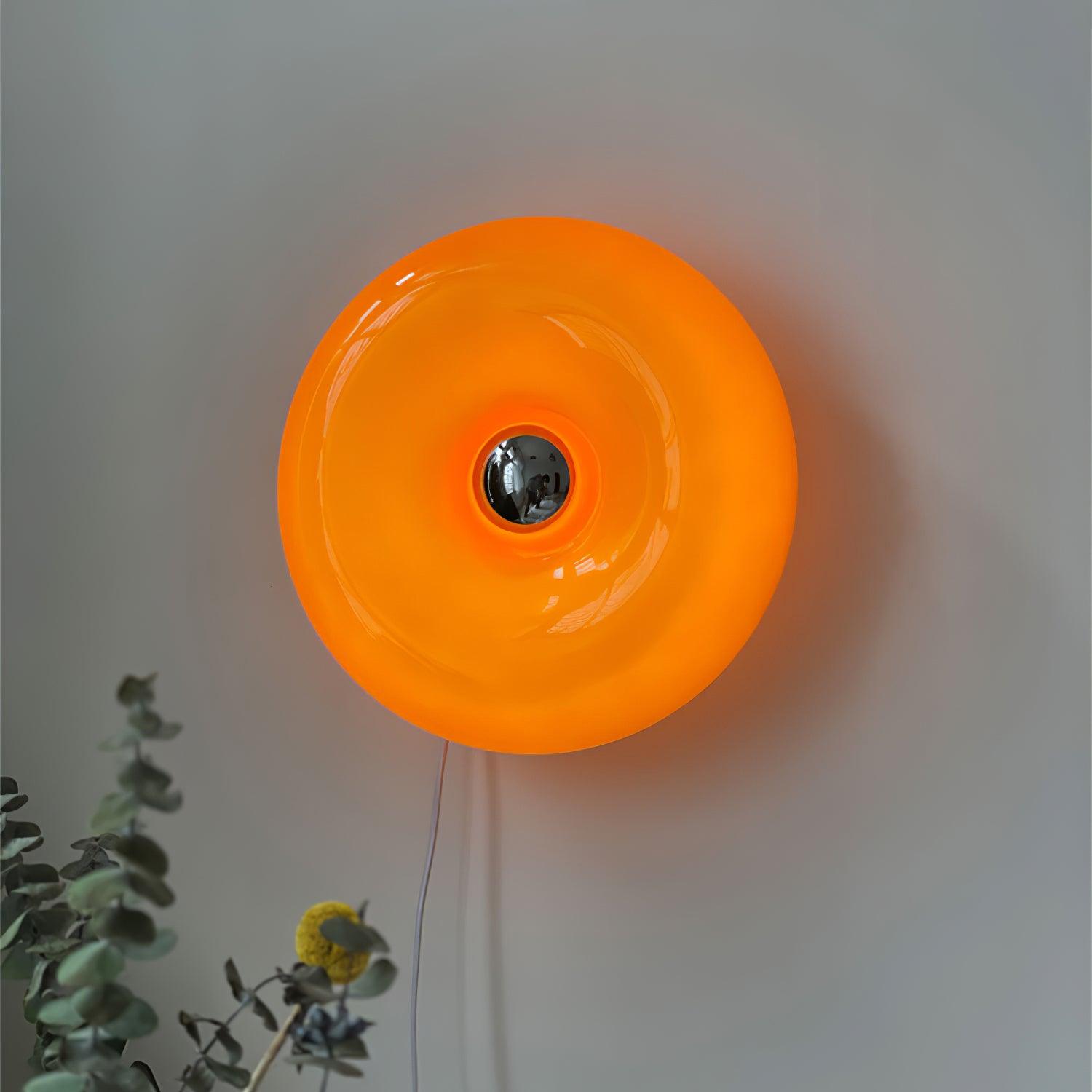 Donuts Glass Ring Wall Lamp