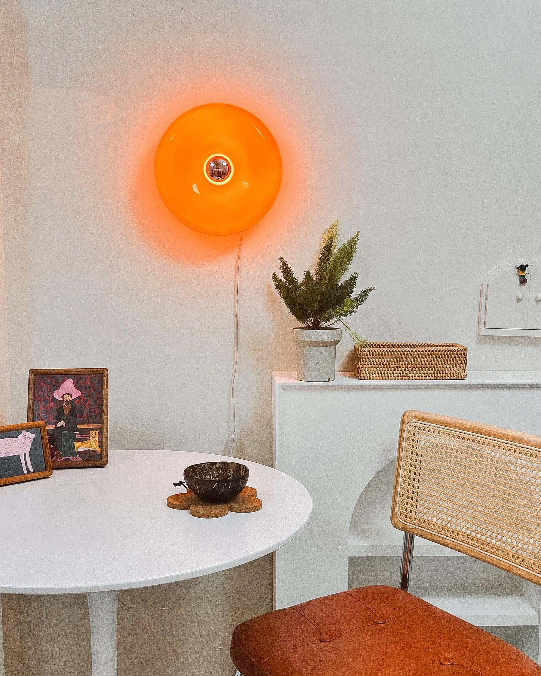 Donuts Glass Ring Wall Lamp