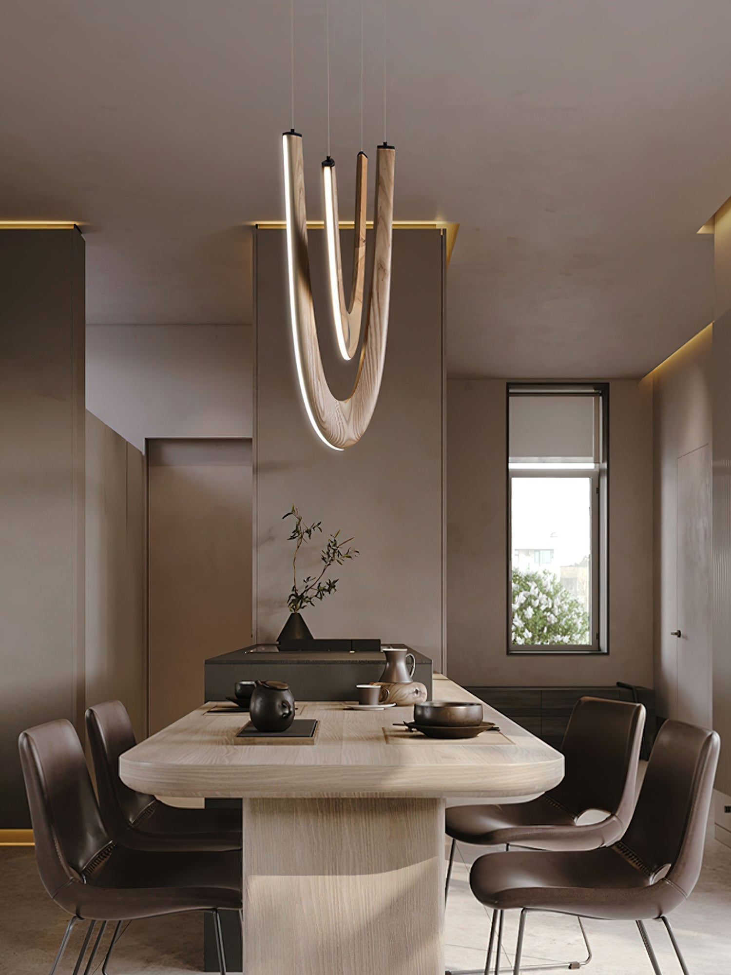 Duvelle Interlocking Wood Pendant Lamp