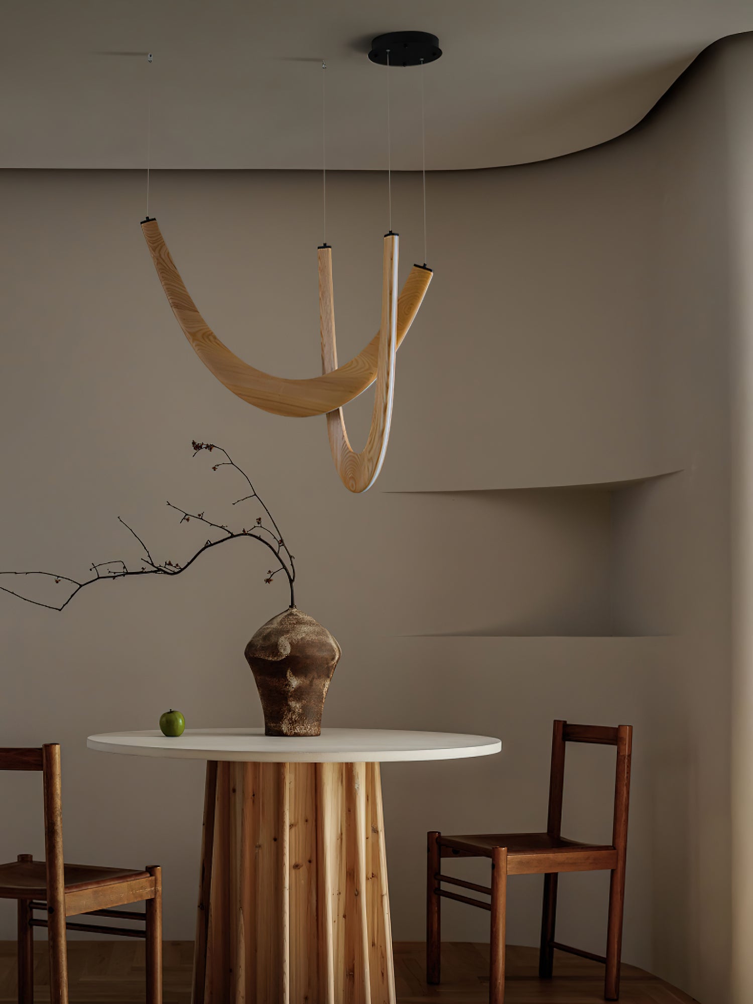 Duvelle Interlocking Wood Pendant Lamp