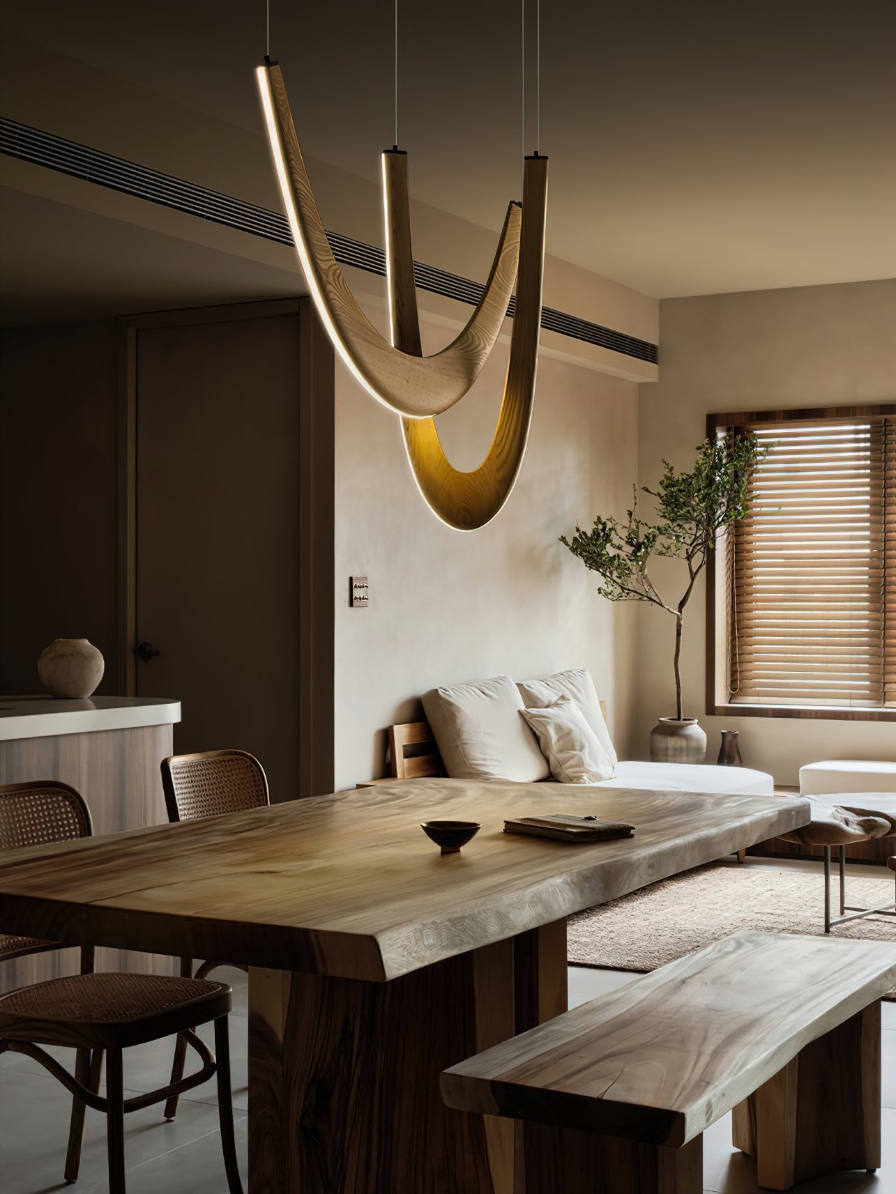 Duvelle Interlocking Wood Pendant Lamp