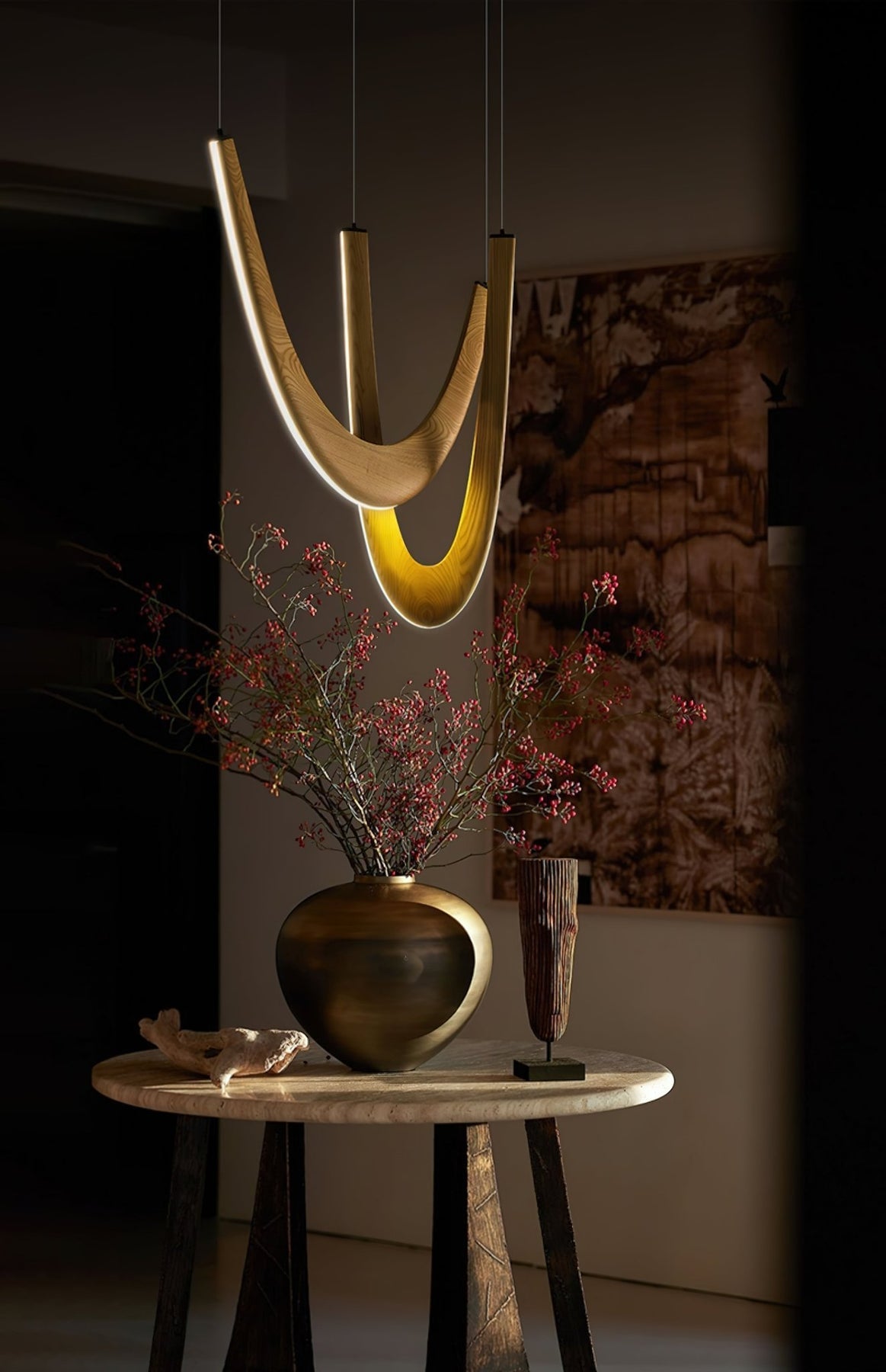 Duvelle Interlocking Wood Pendant Lamp