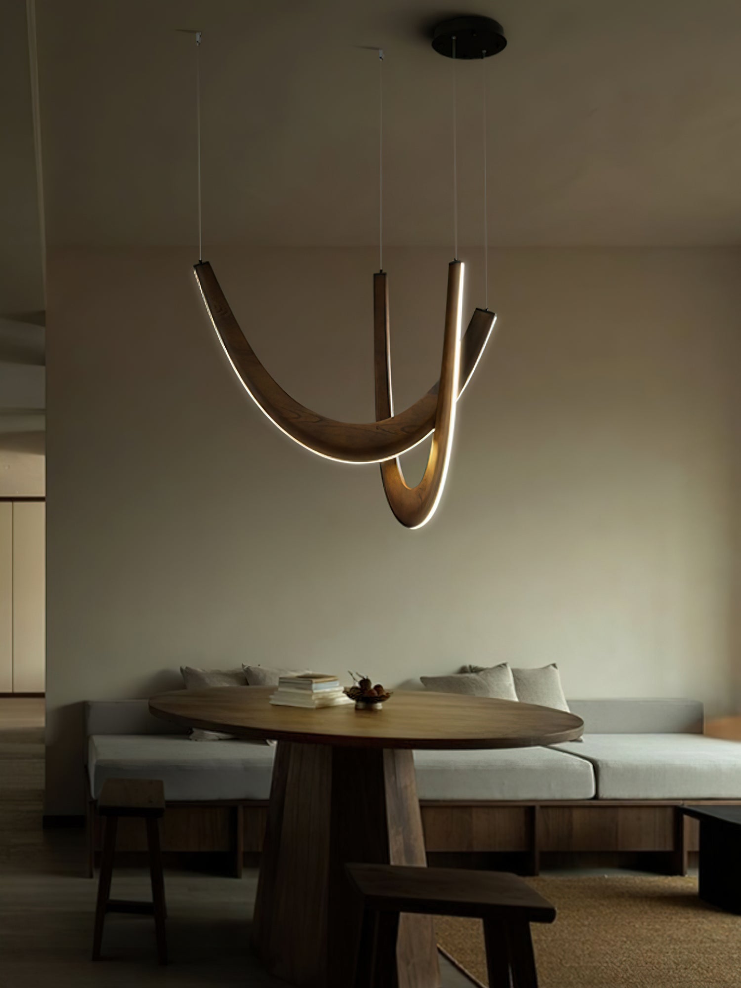Duvelle Interlocking Wood Pendant Lamp