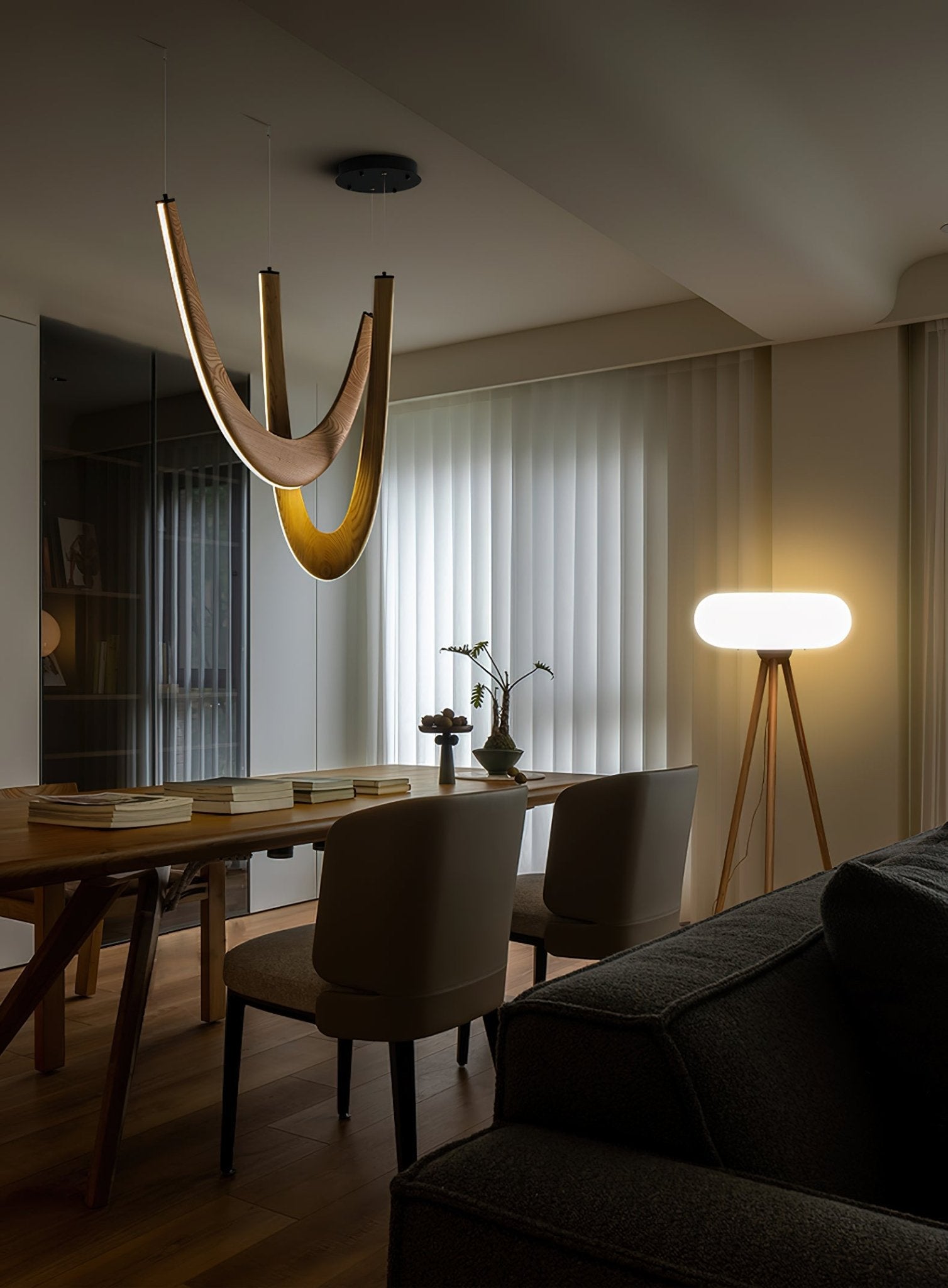 Duvelle Interlocking Wood Pendant Lamp