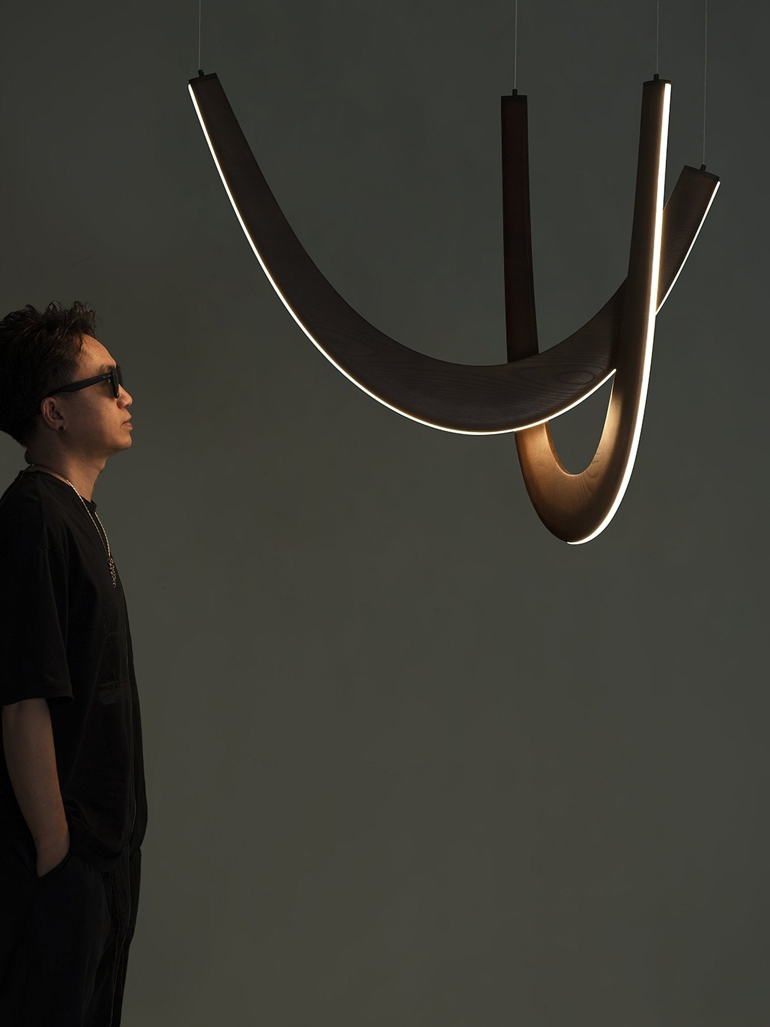 Duvelle Interlocking Wood Pendant Lamp