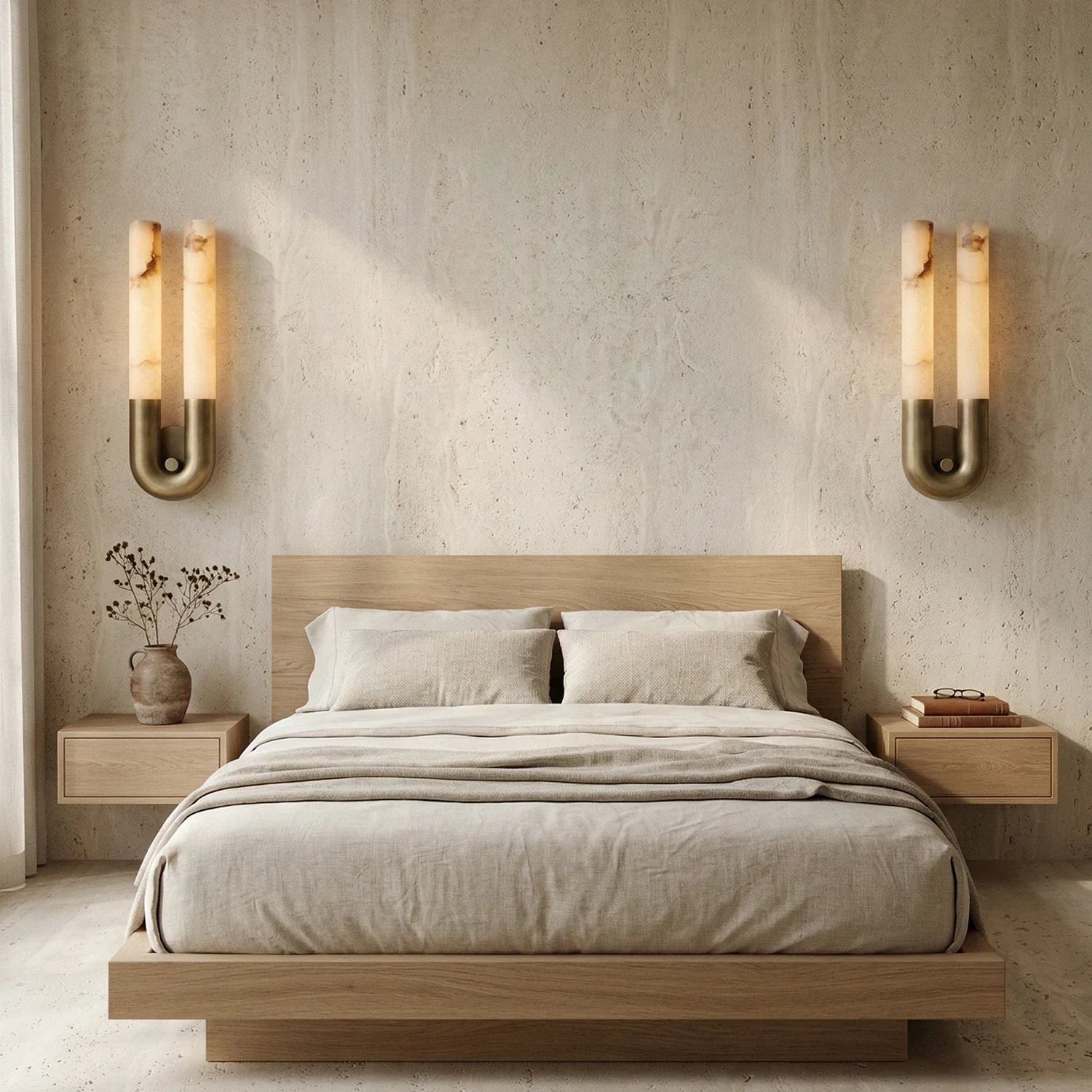 Elara Alabaster Arch Wall Sconce