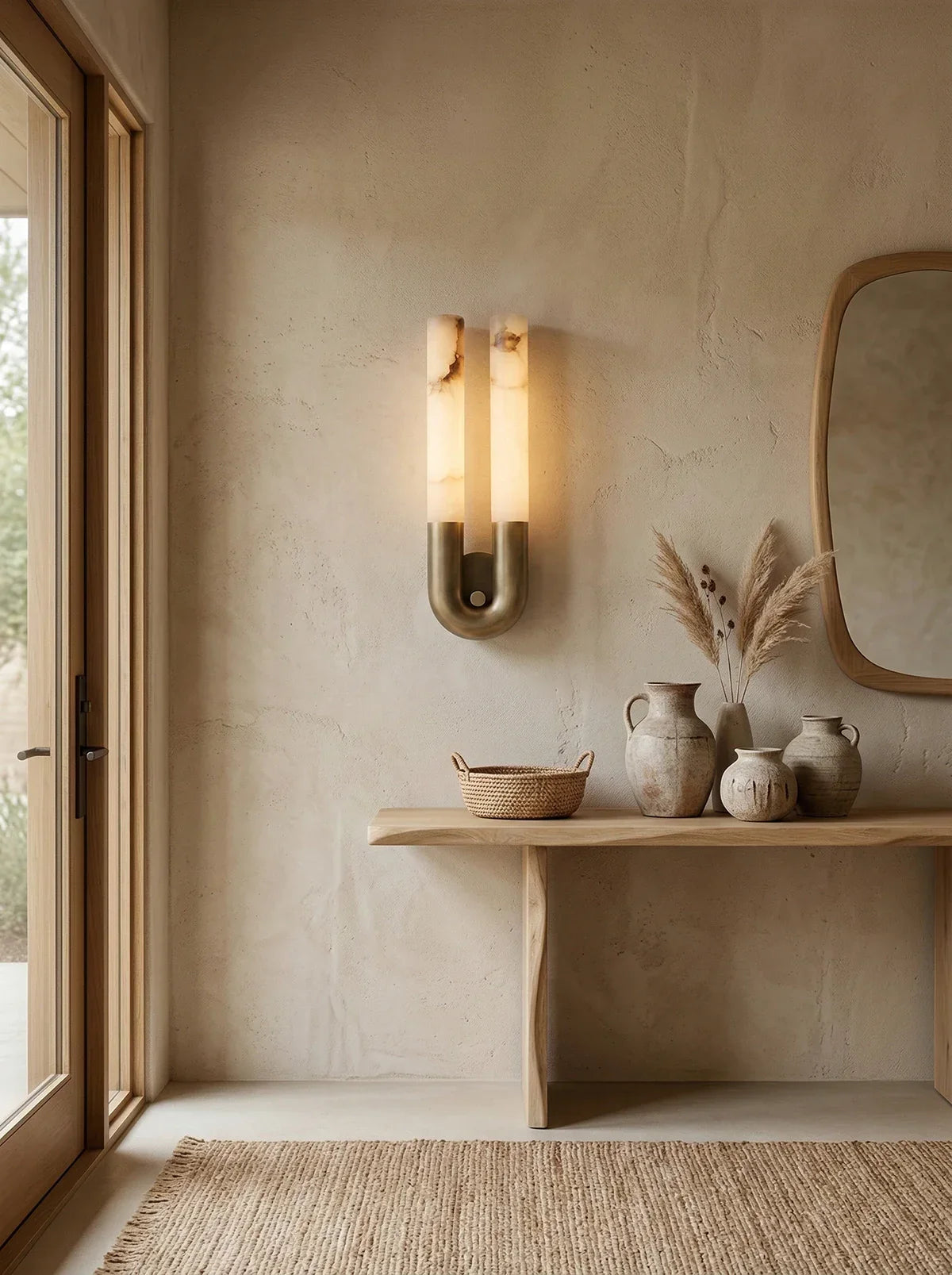 Elara Alabaster Arch Wall Sconce