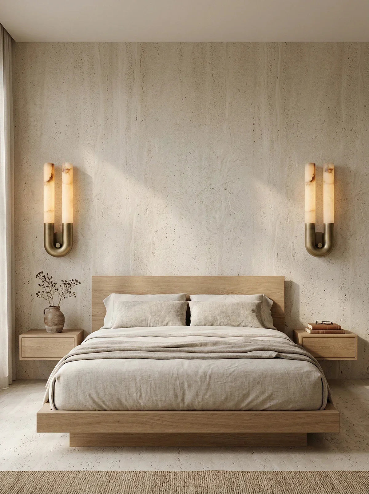Elara Alabaster Arch Wall Sconce