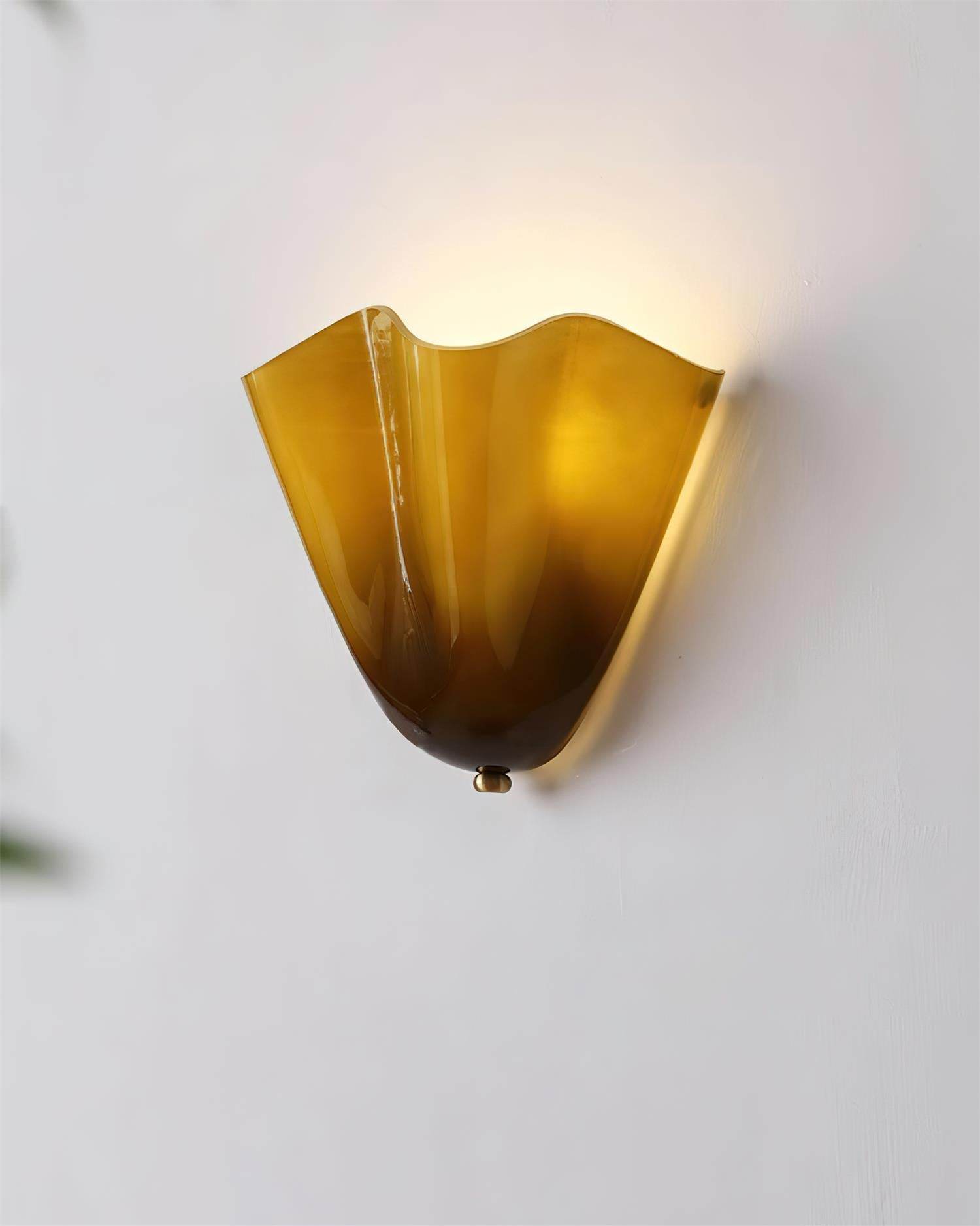 Elara Petal Glass Wall Sconce