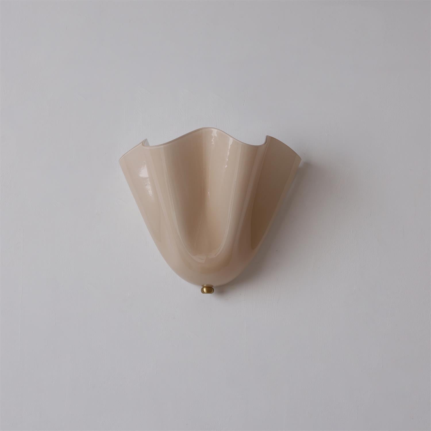 Elara Petal Glass Wall Sconce
