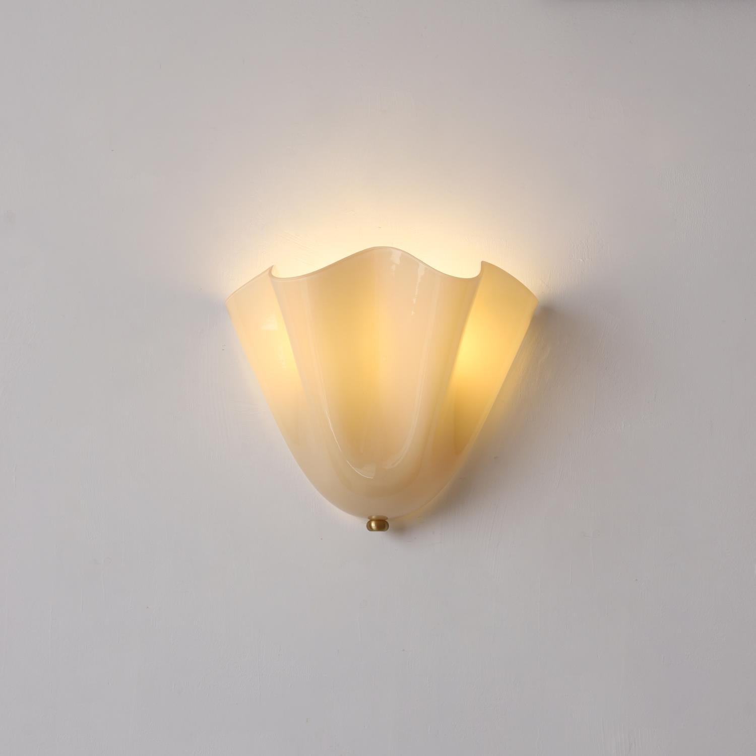 Elara Petal Glass Wall Sconce
