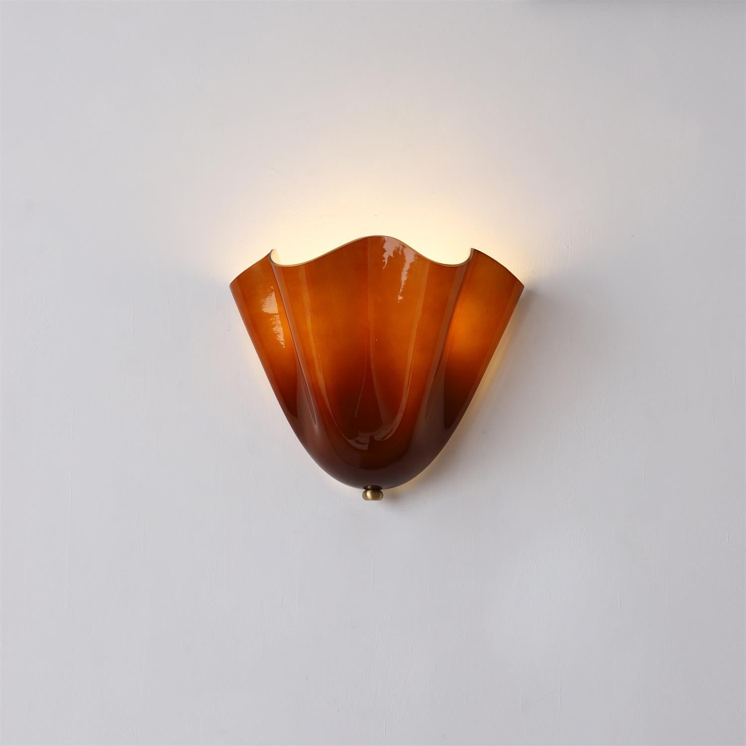 Elara Petal Glass Wall Sconce