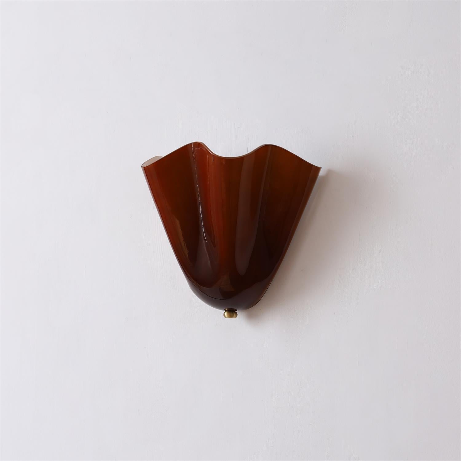 Elara Petal Glass Wall Sconce