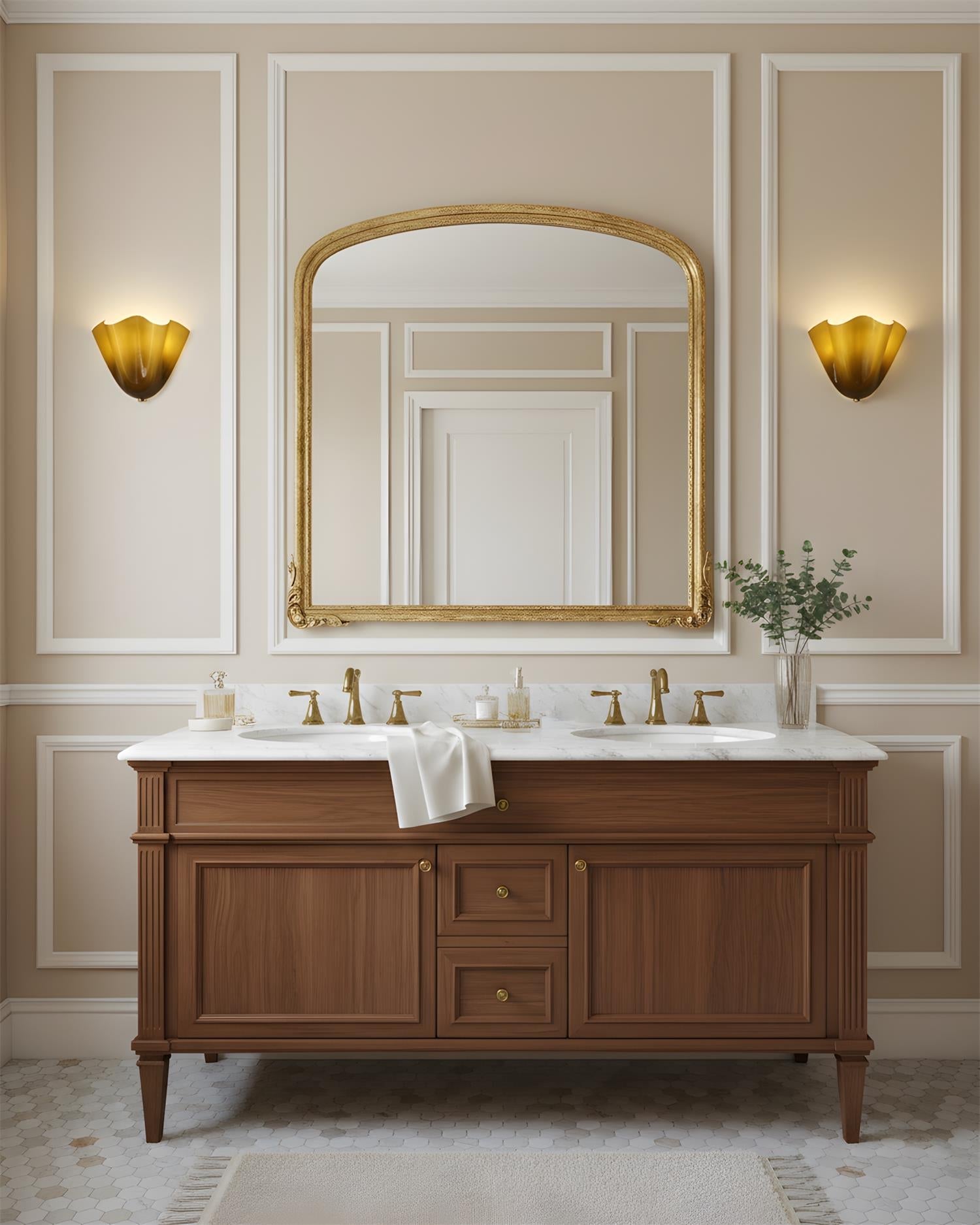 Elara Petal Glass Wall Sconce