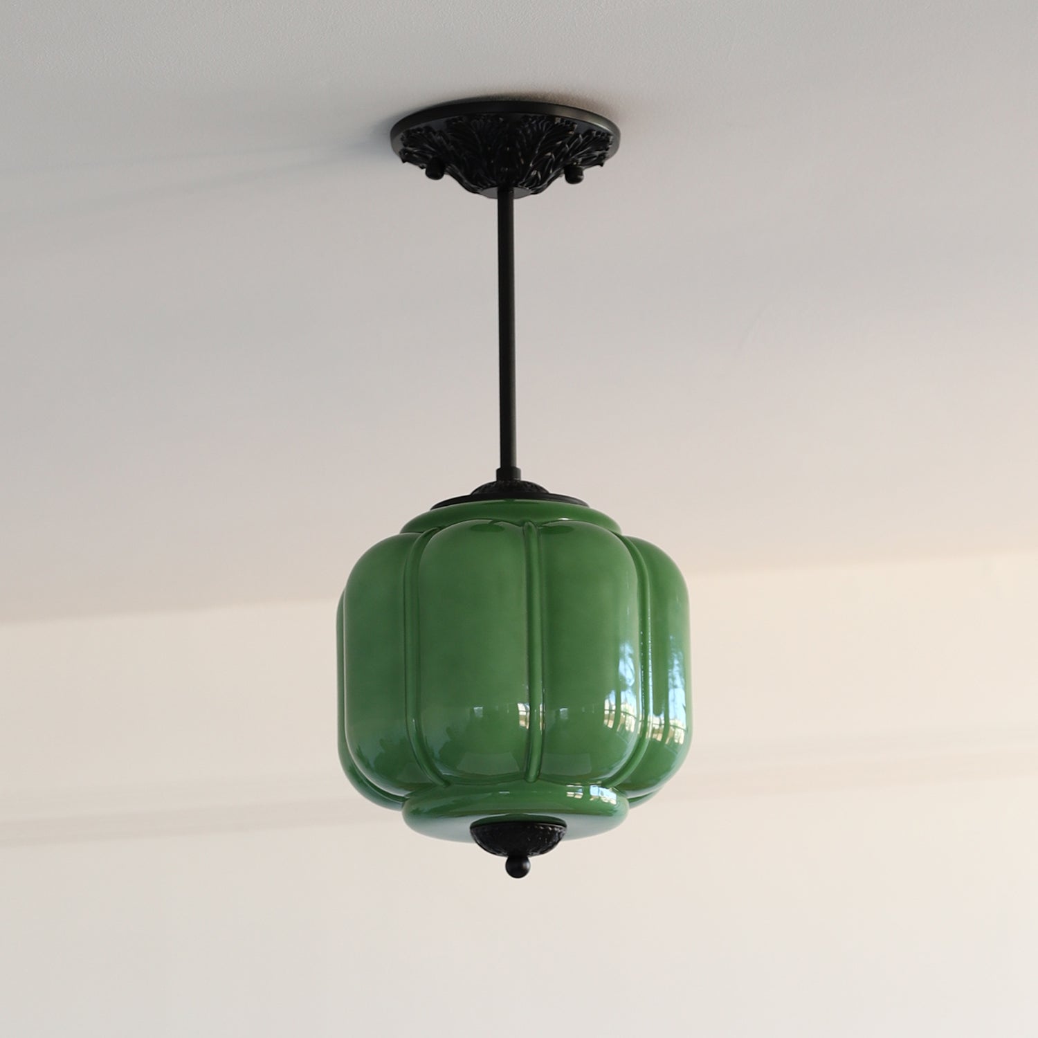Eloise Glass Lantern Ceiling Lamp