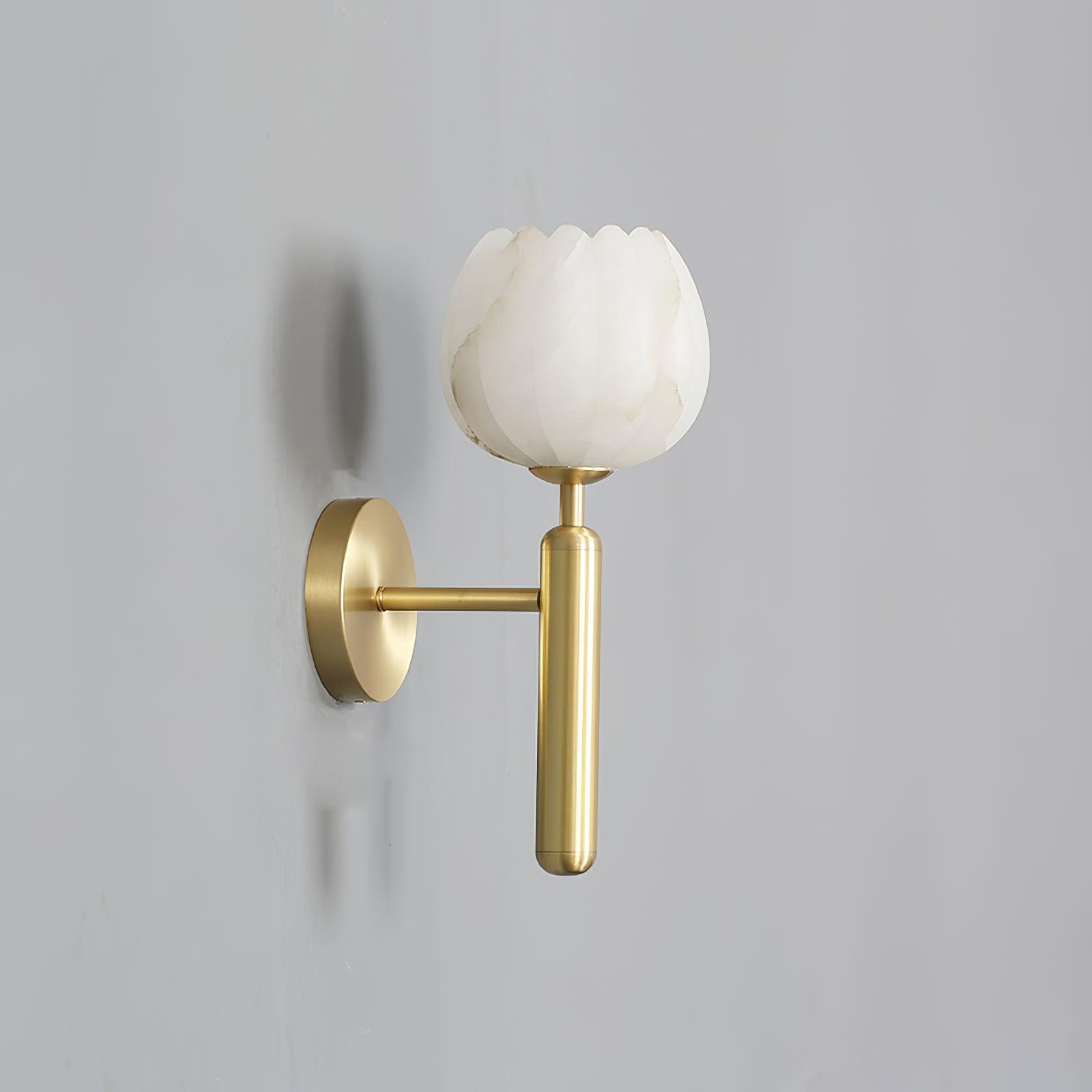Elowen Alabaster Blossom Wall Sconce