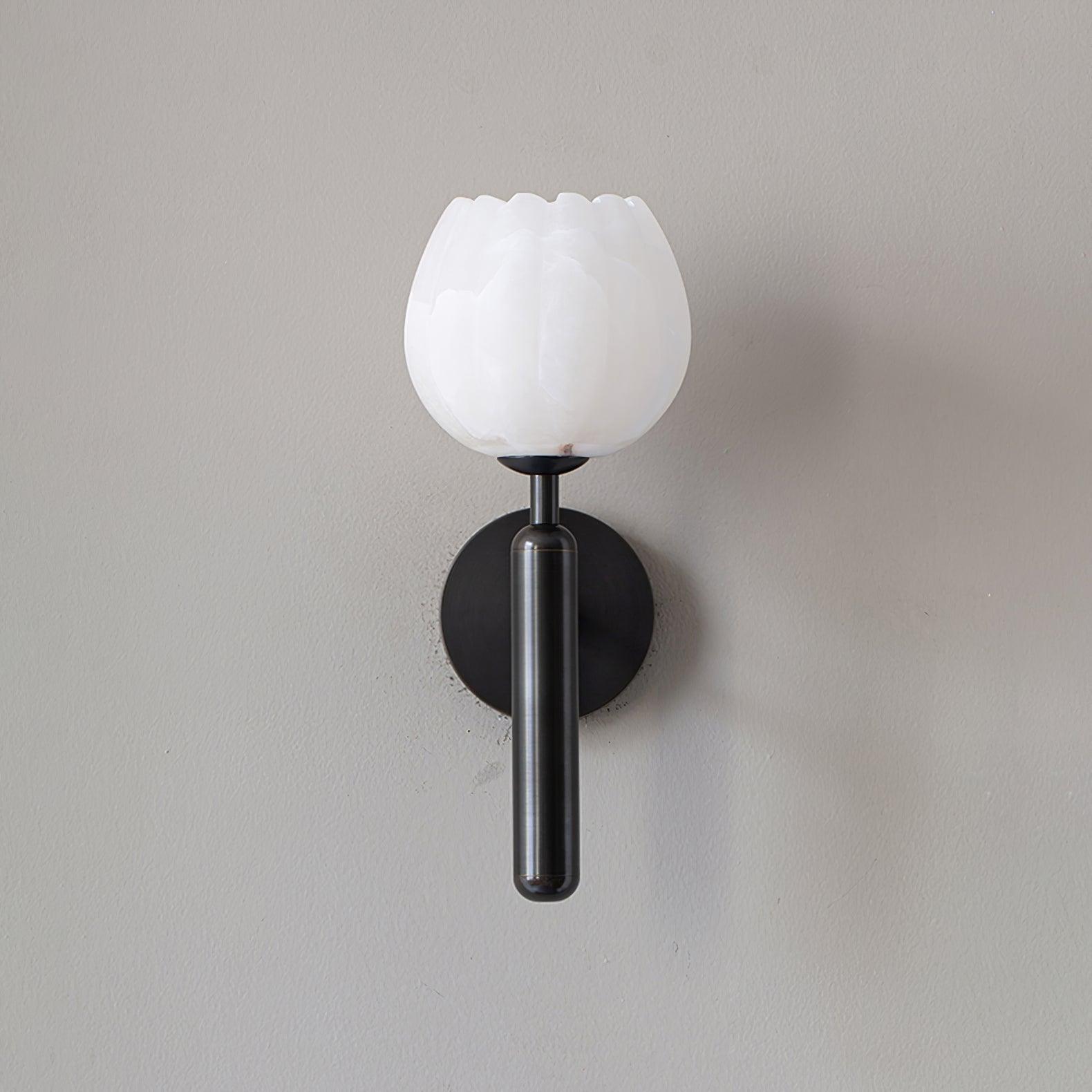 Elowen Alabaster Blossom Wall Sconce