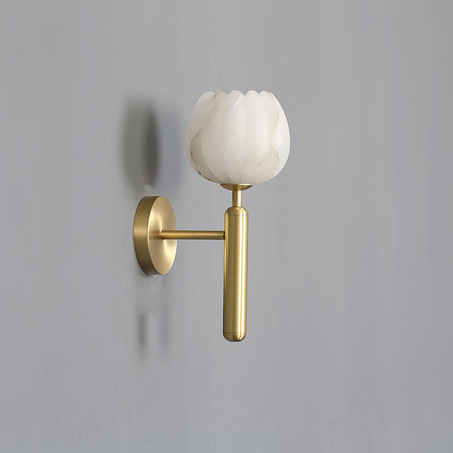 Elowen Alabaster Blossom Wall Sconce