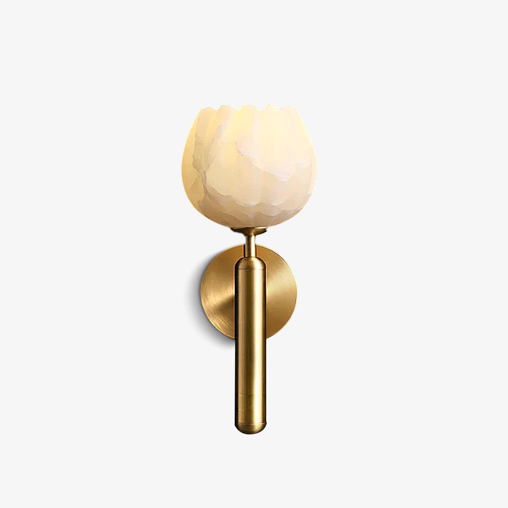Elowen Alabaster Blossom Wall Sconce