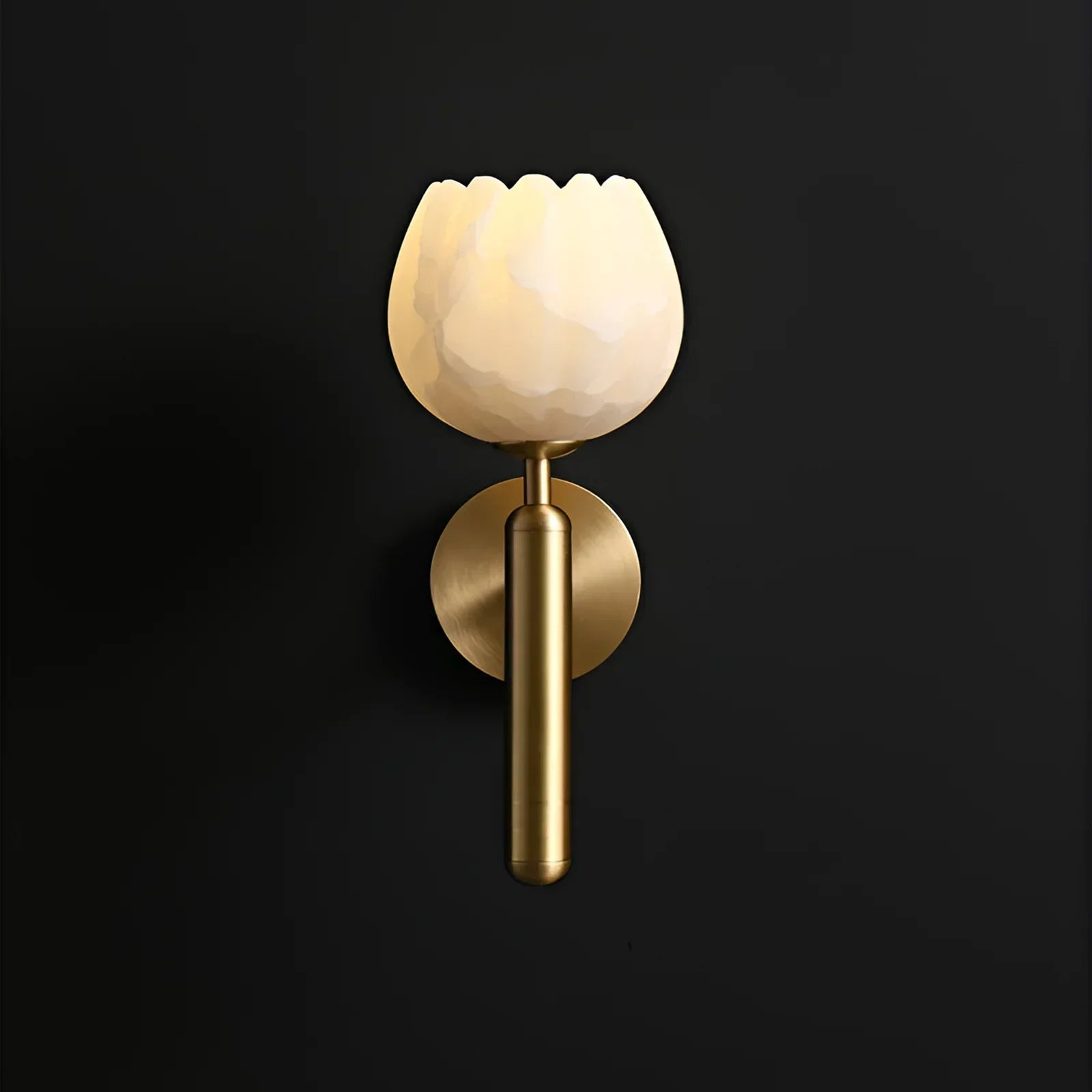 Elowen Alabaster Blossom Wall Sconce