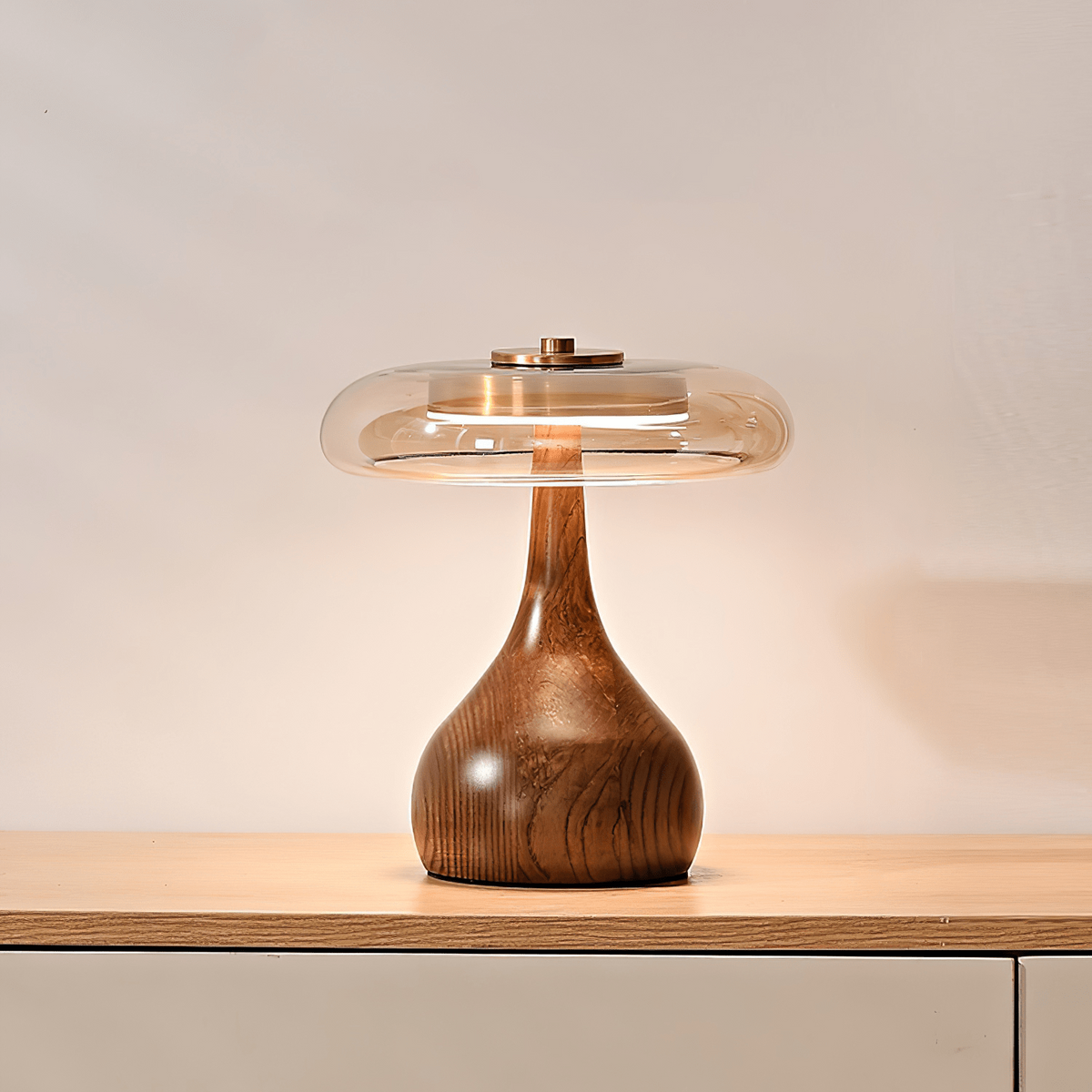 Elowen Amber Glass Table Lamp