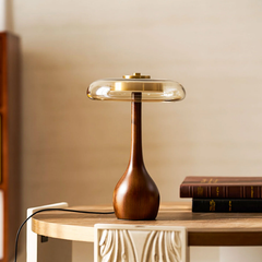 Elowen Amber Glass Table Lamp
