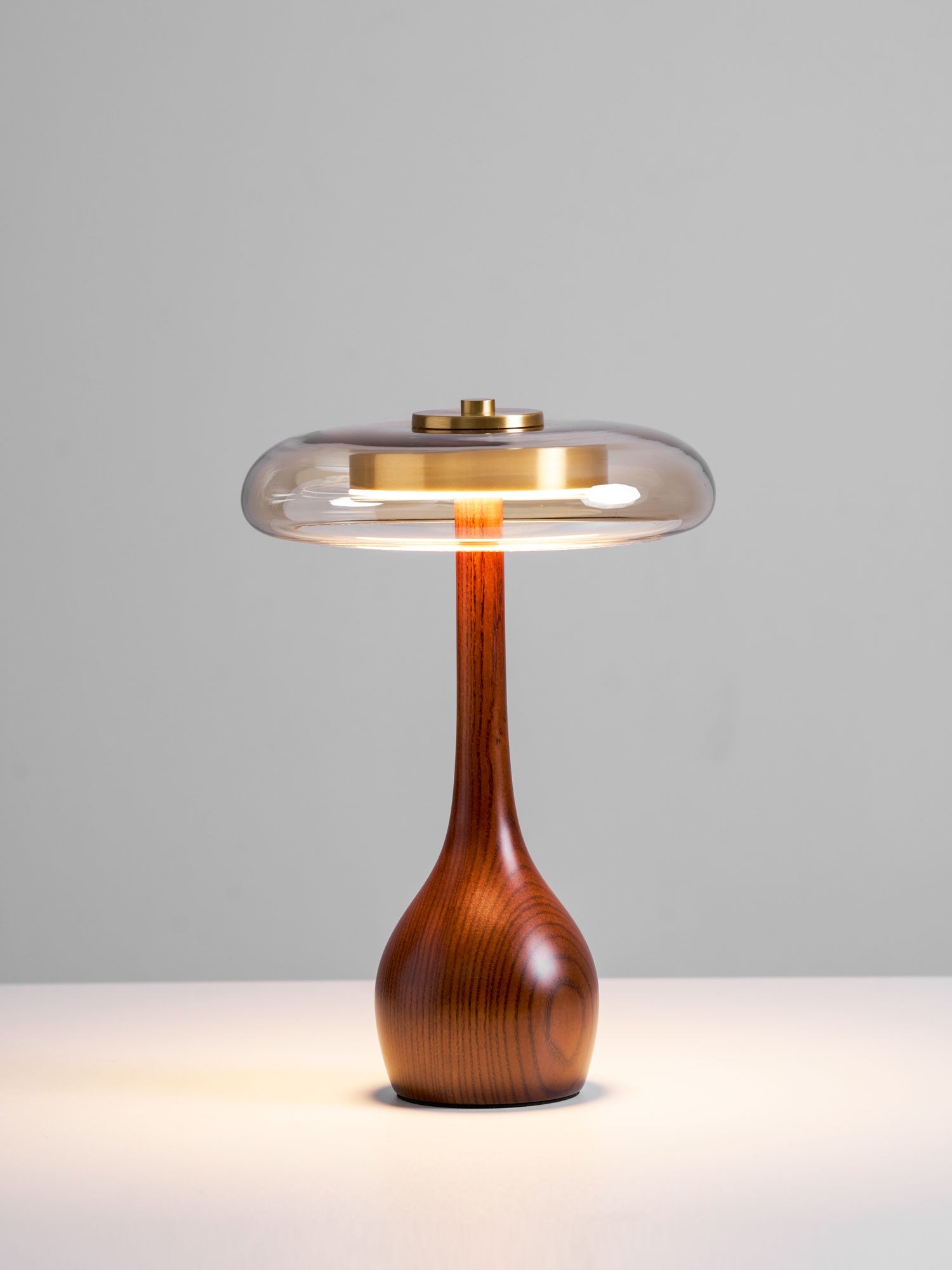 Elowen Amber Glass Table Lamp