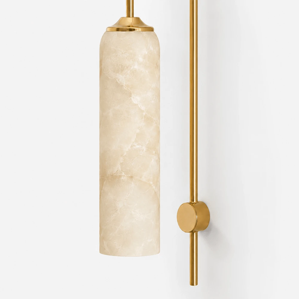 Elowen Suspended Alabaster Column Sconce