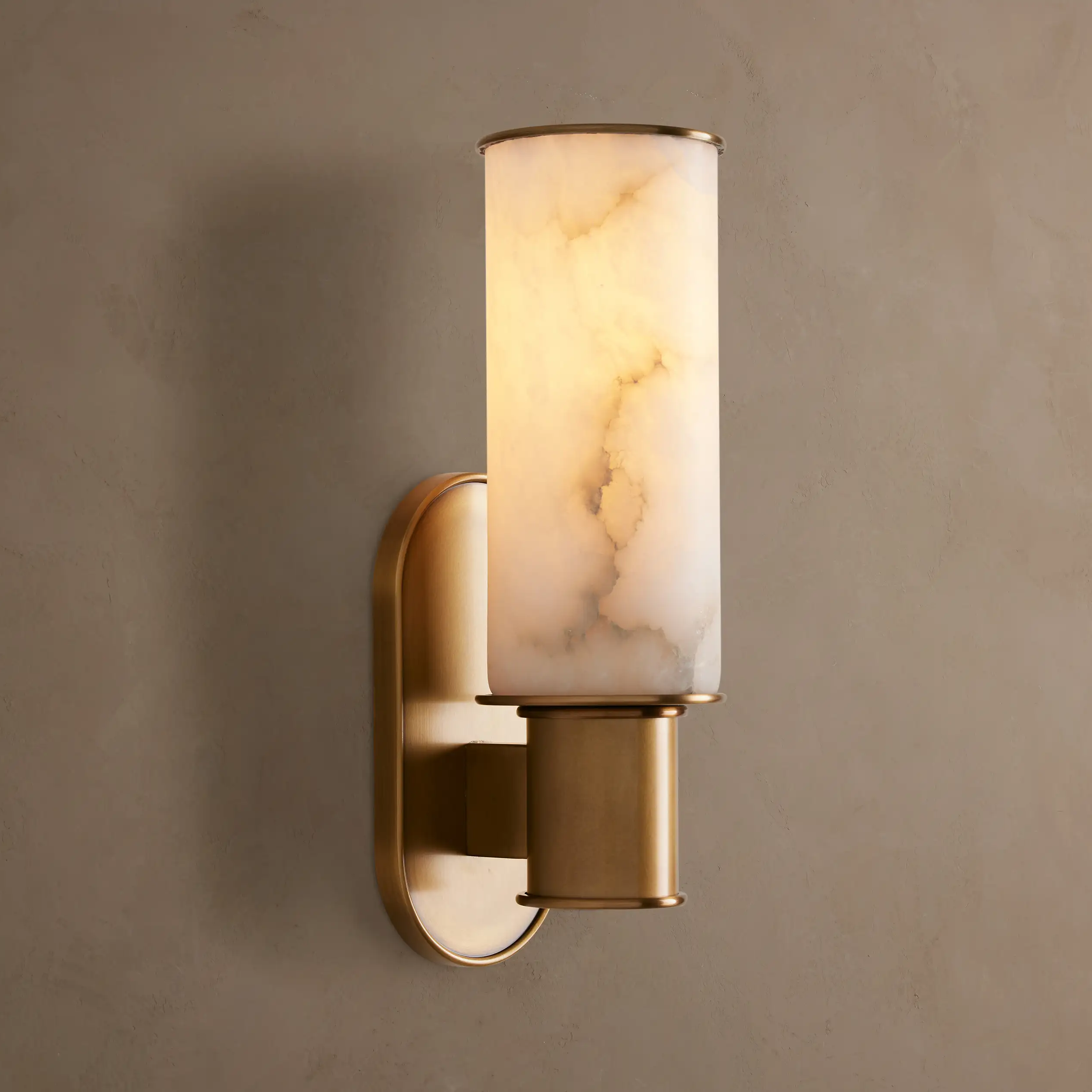 Elvara Alabaster Column Wall Sconce