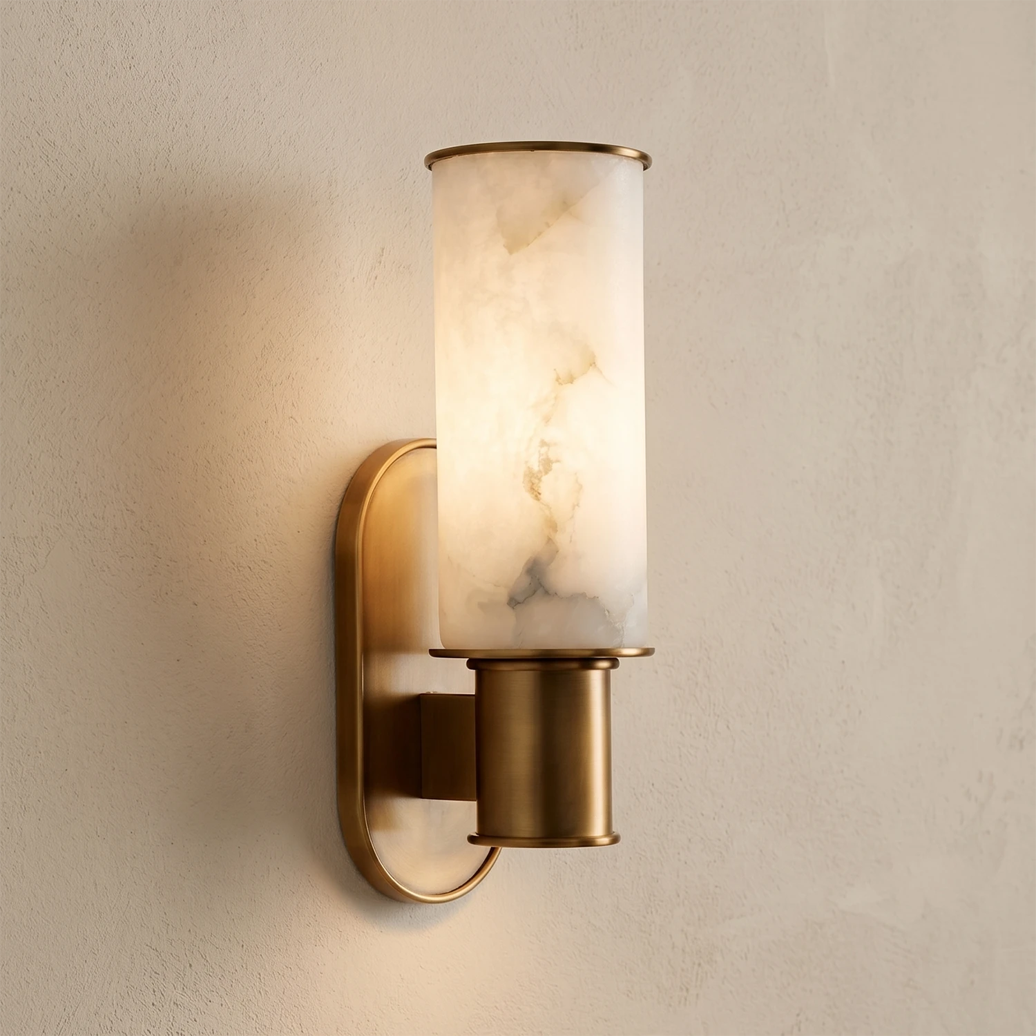Elvara Alabaster Column Wall Sconce