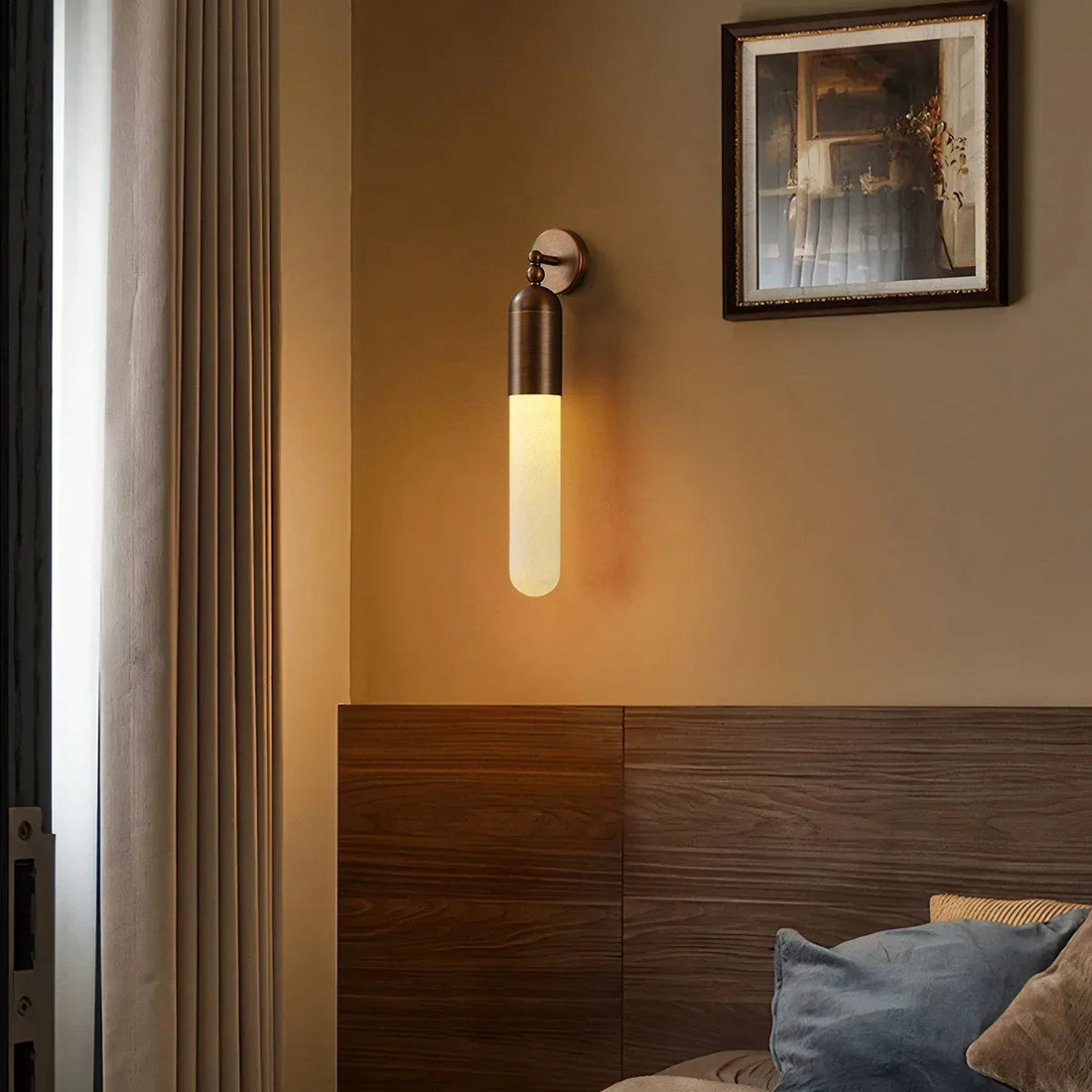 Elvara Linear Alabaster Wall Sconce
