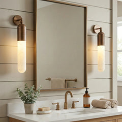 Elvara Linear Alabaster Wall Sconce
