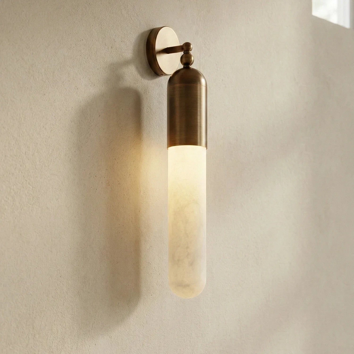 Elvara Linear Alabaster Wall Sconce