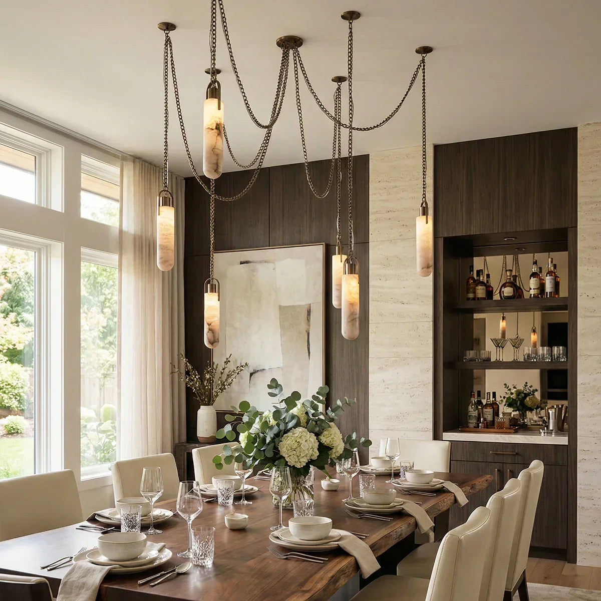 Flint Alabaster Pendant Lamp