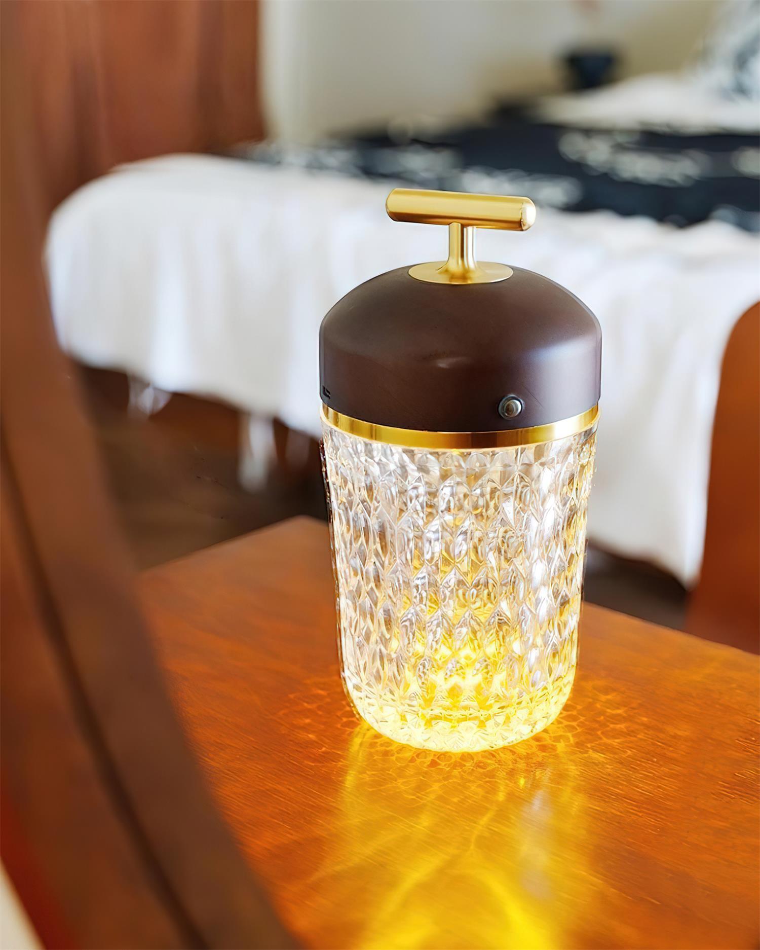 Velune Crystal Portable Table Lamp