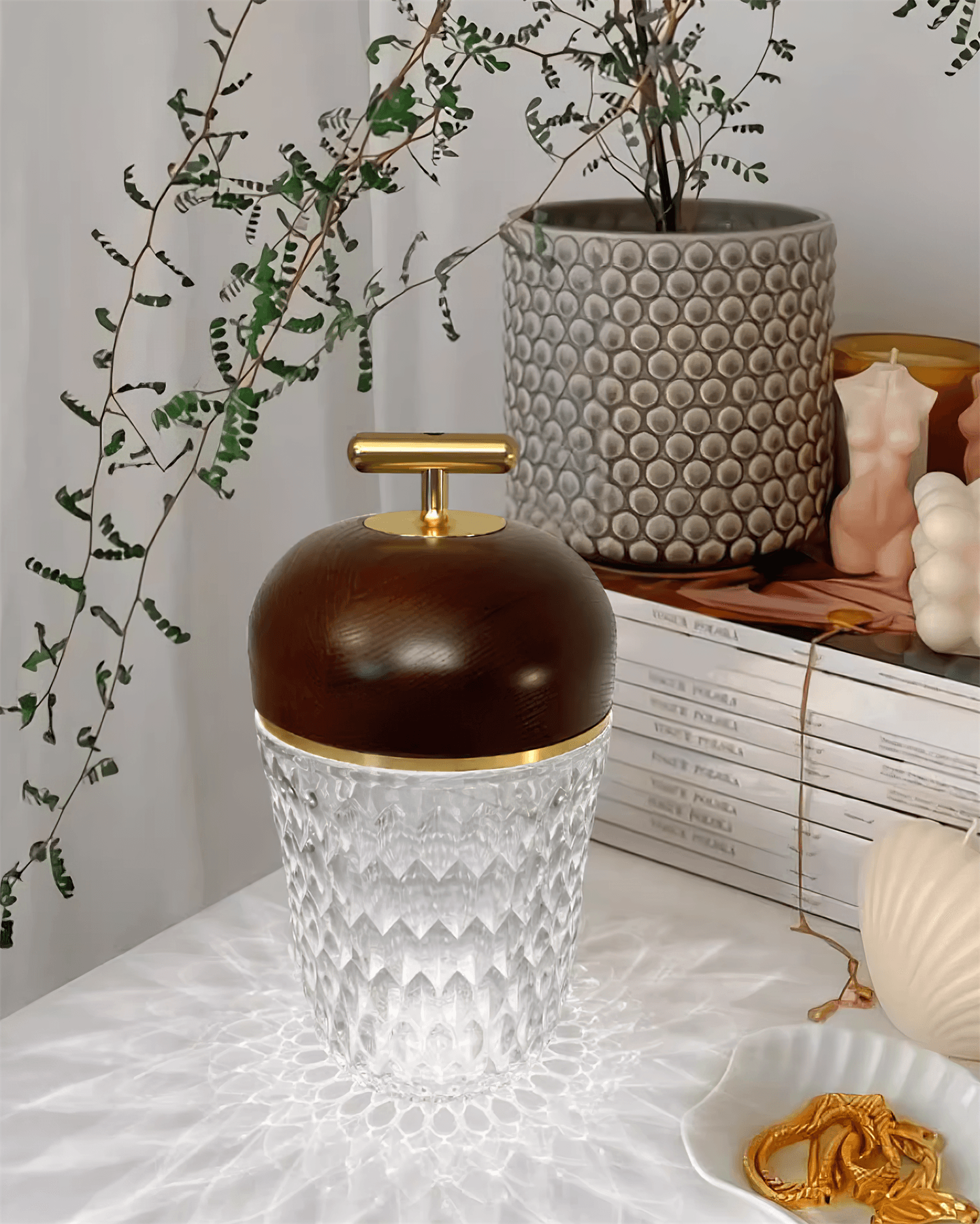 Velune Crystal Portable Table Lamp