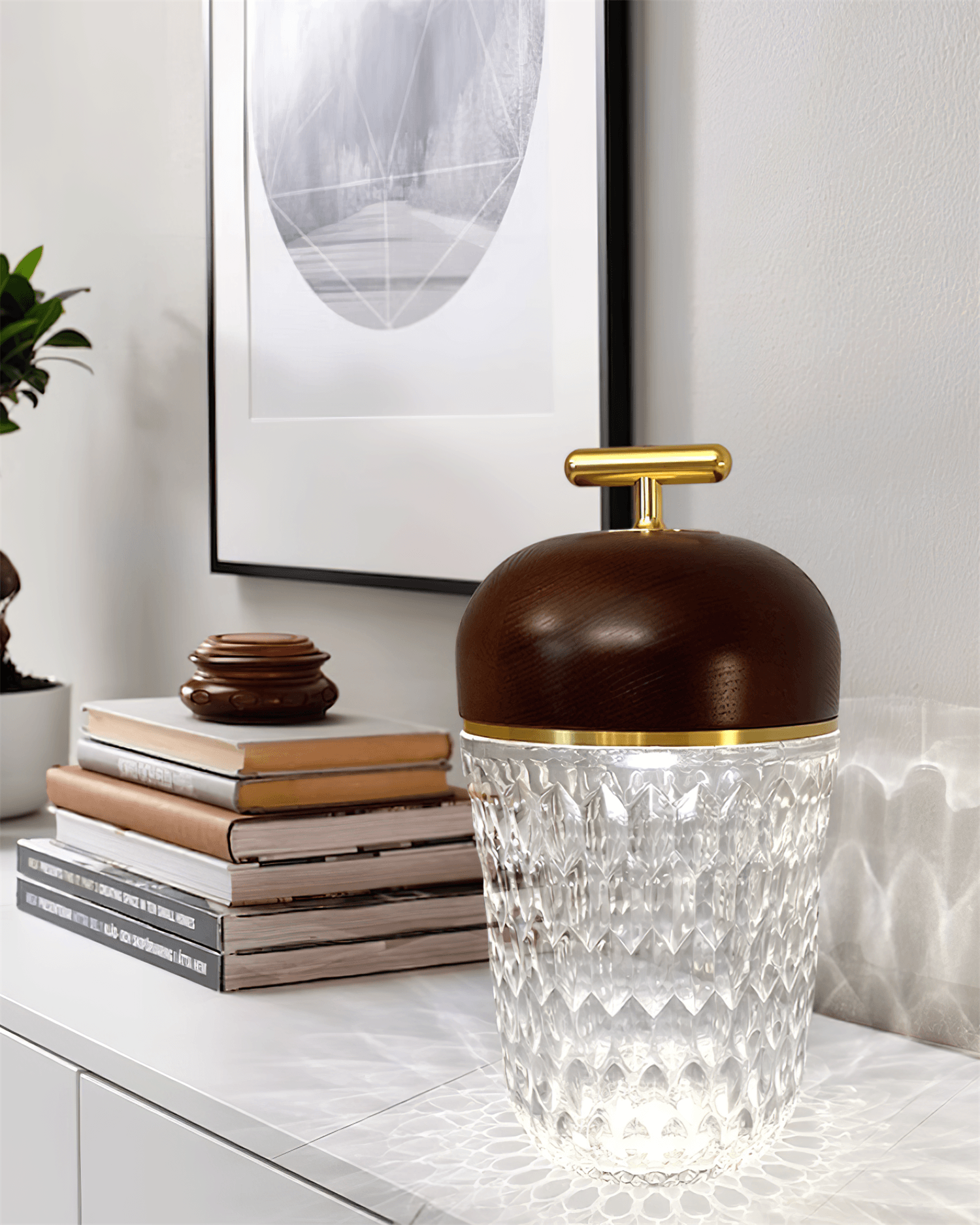 Velune Crystal Portable Table Lamp