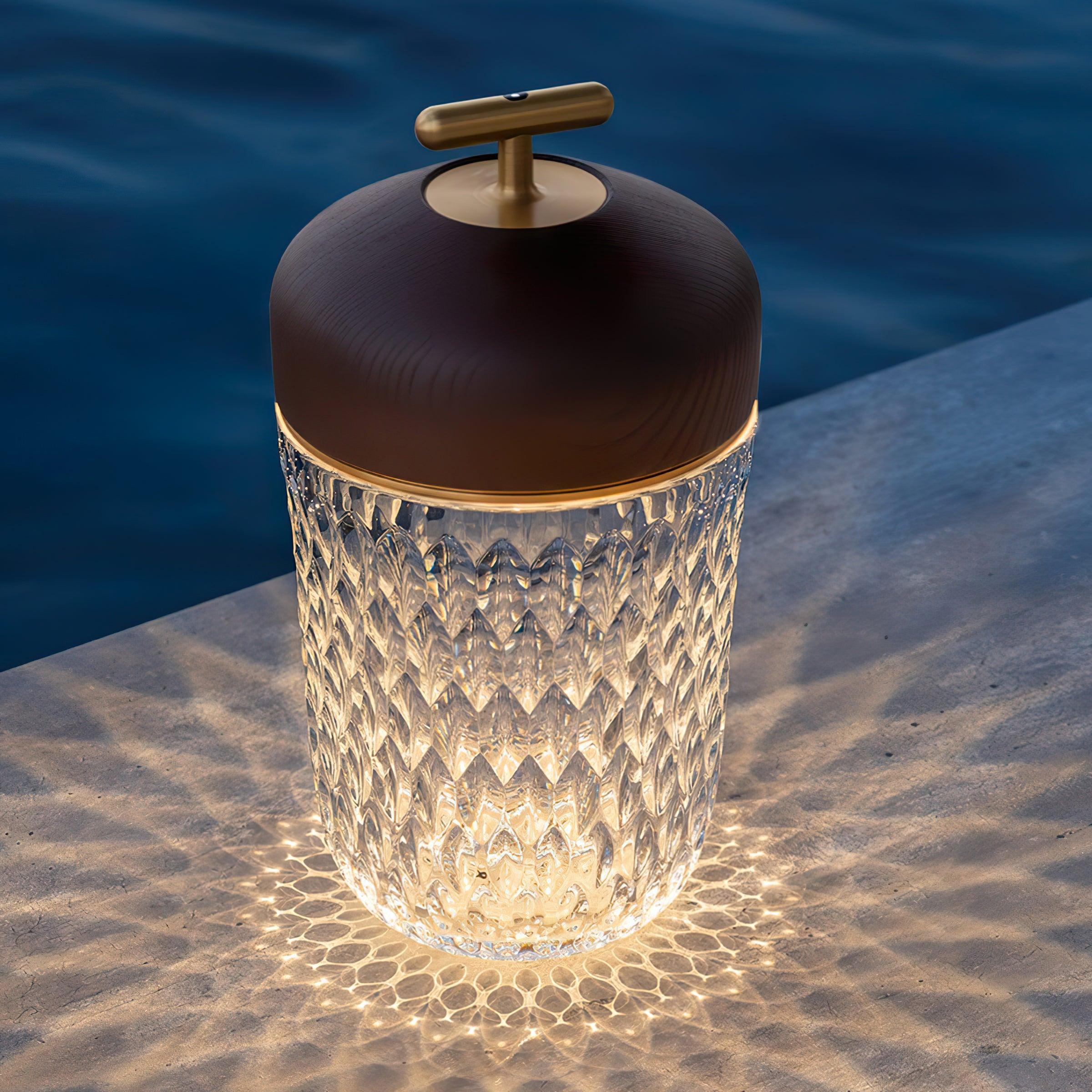 Velune Crystal Portable Table Lamp