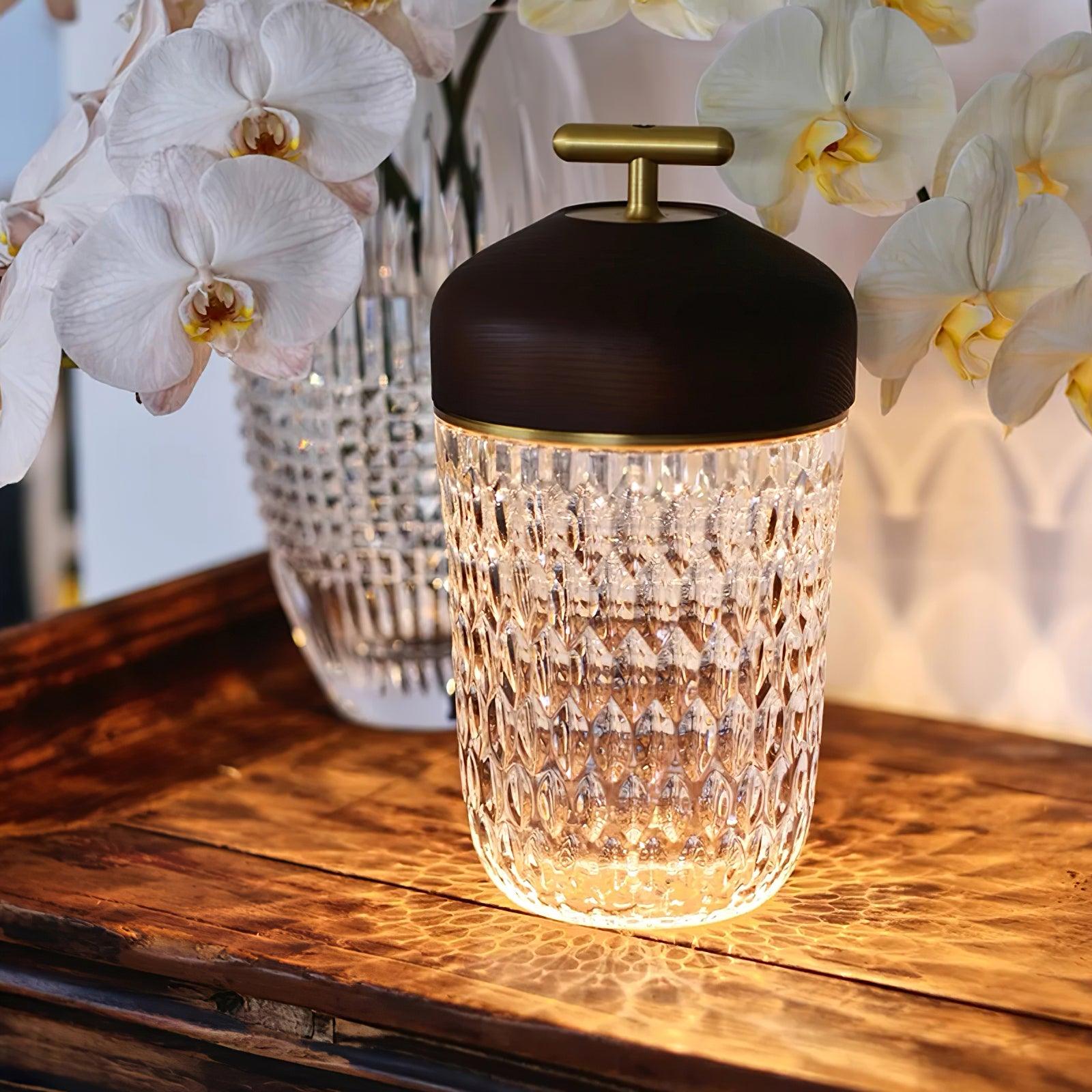 Velune Crystal Portable Table Lamp