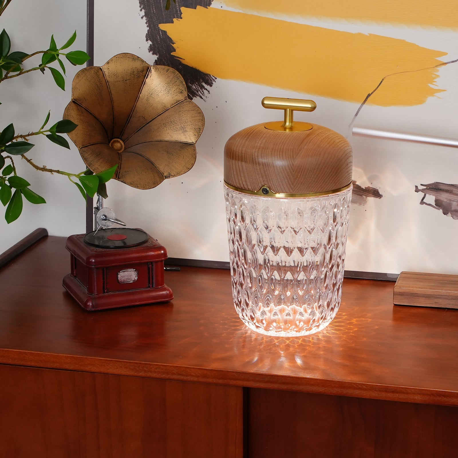 Velune Crystal Portable Table Lamp