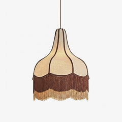 Fringed Bell Pendant Lamp