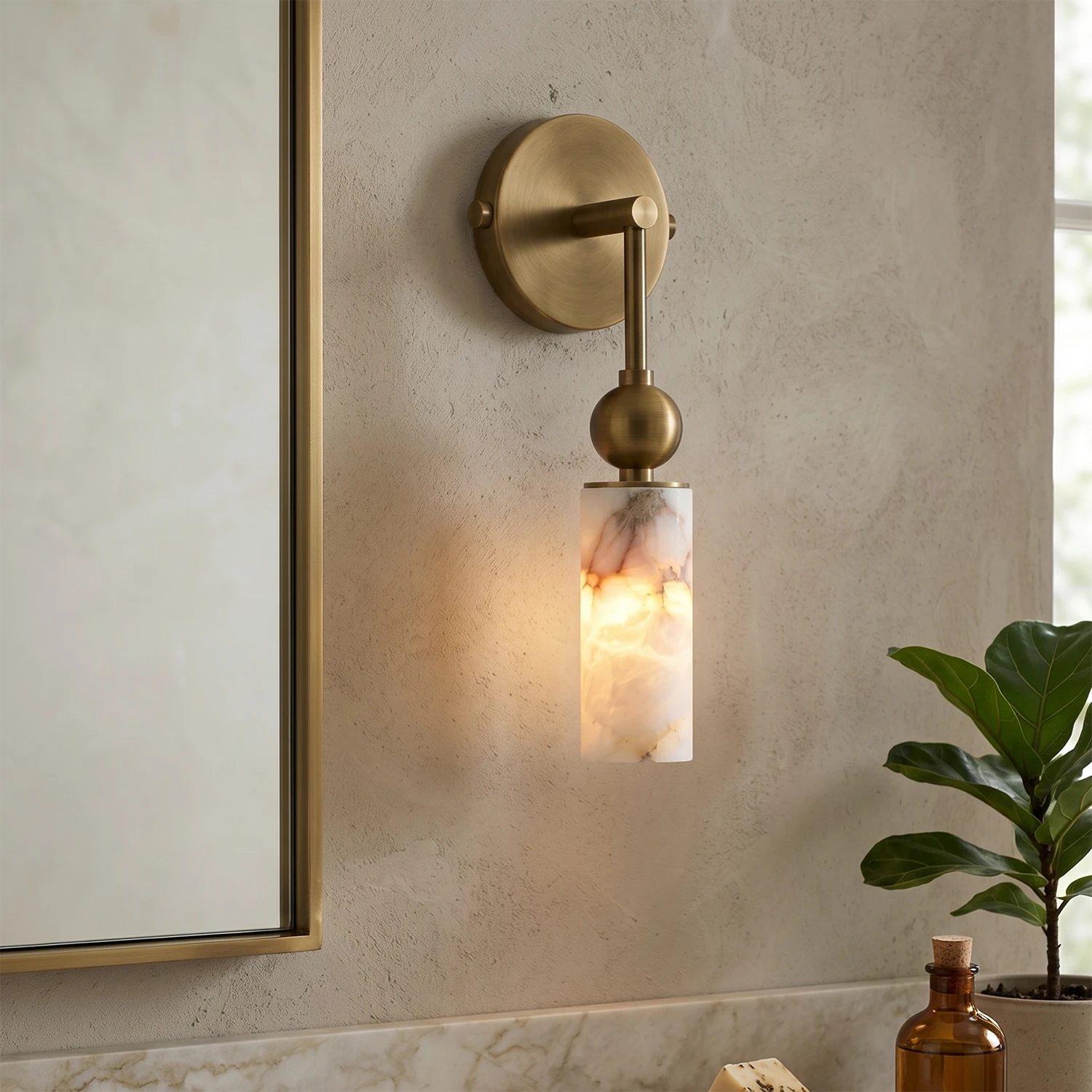 Harlin Alabaster Wall Lamp