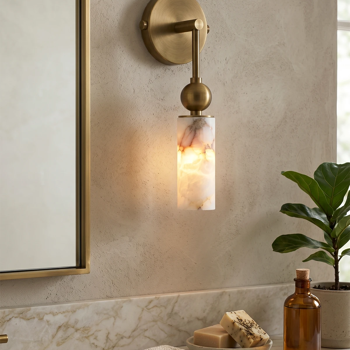 Harlin Alabaster Wall Lamp