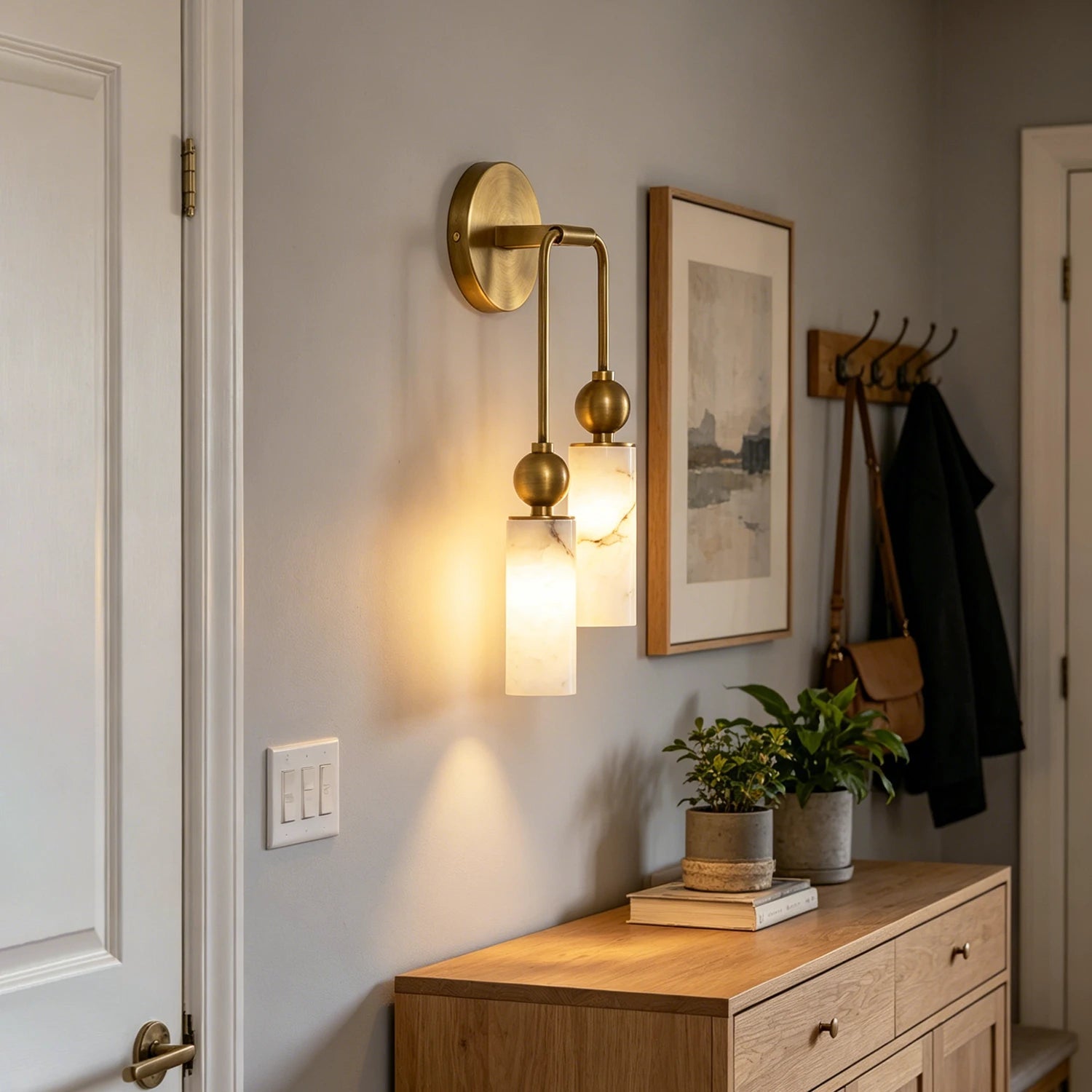 Harlin Alabaster Wall Lamp