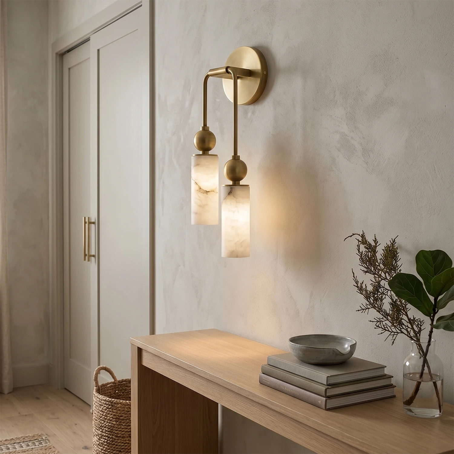 Harlin Alabaster Wall Lamp