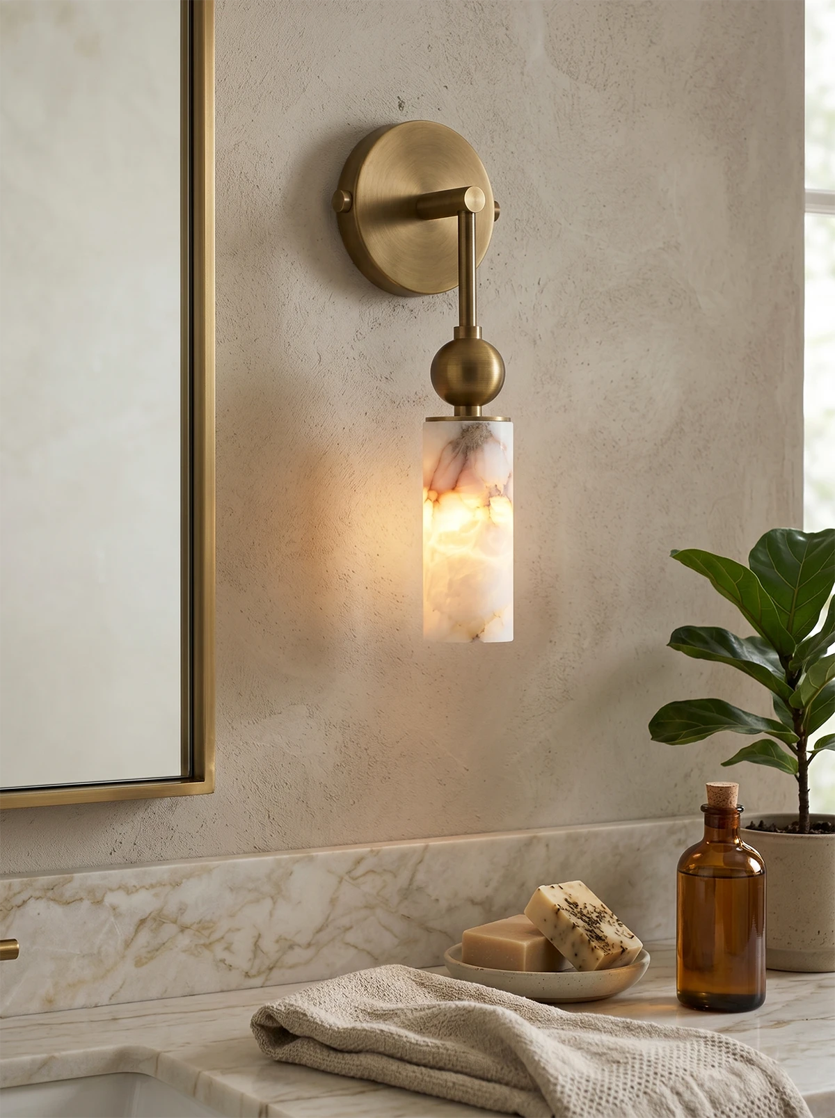 Harlin Alabaster Wall Lamp