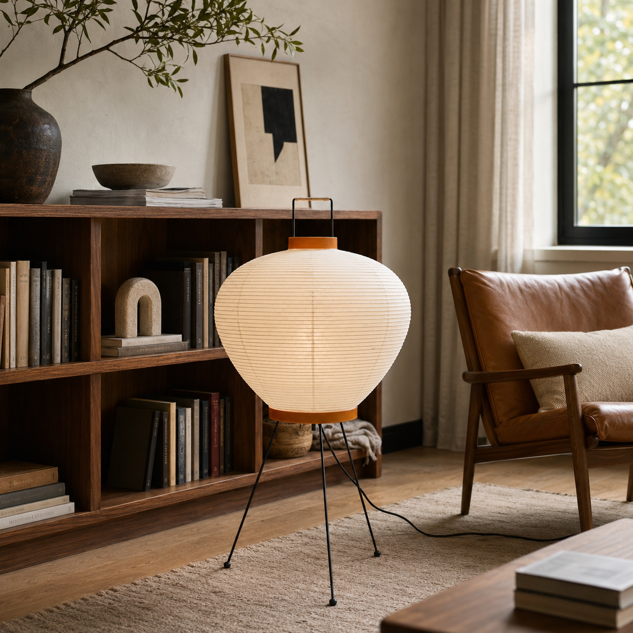 Hoshina Washi Paper Table Lamp